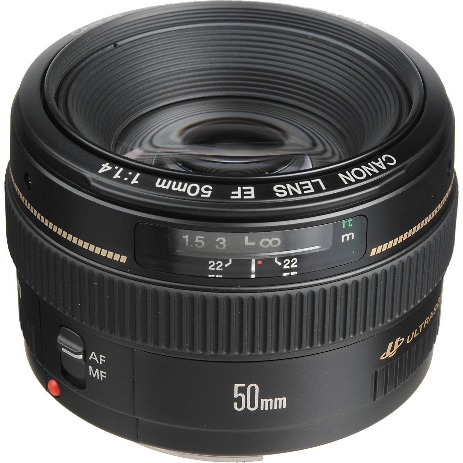 Canon EF 50mm f/1.4 USM Camera Lens + Cleaning Kit