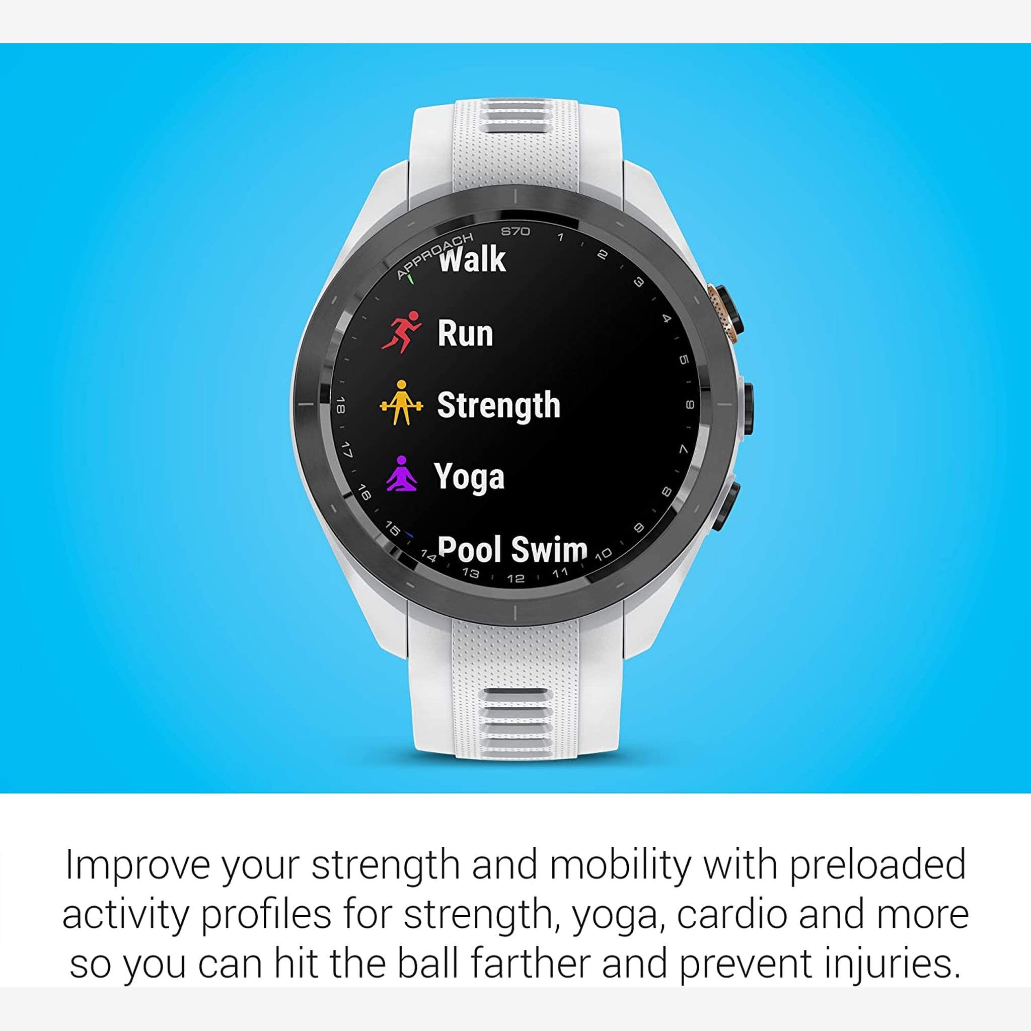 Garmin Approach S70S, White 42mm with Accessories Garmin
