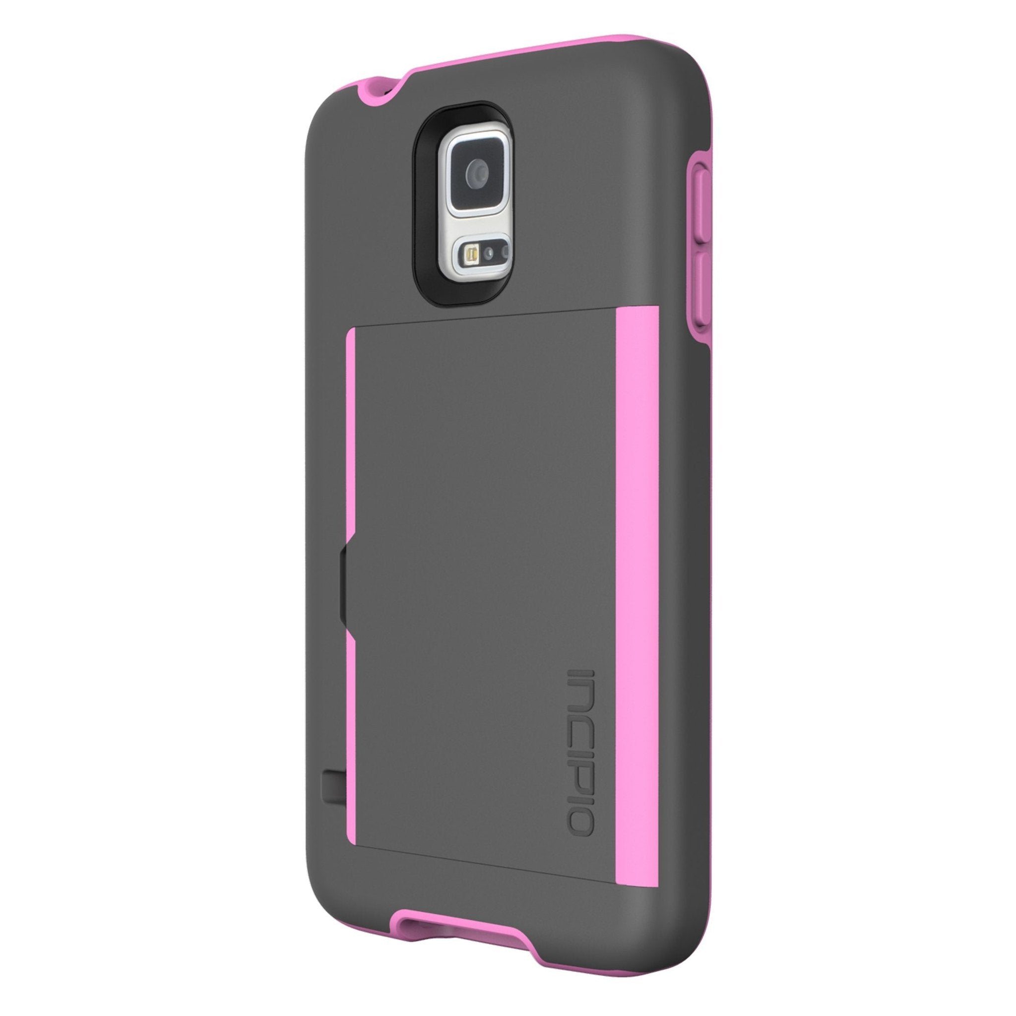 Incipio Stowaway for Samsung Galaxy S5 - Gray/Light Pink