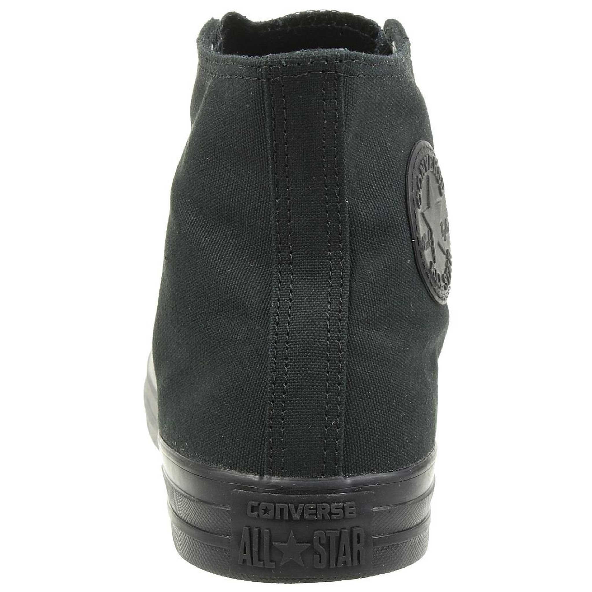 Converse Chuck Taylor All Star High Top Shoe, black monochrome, 9 M US
