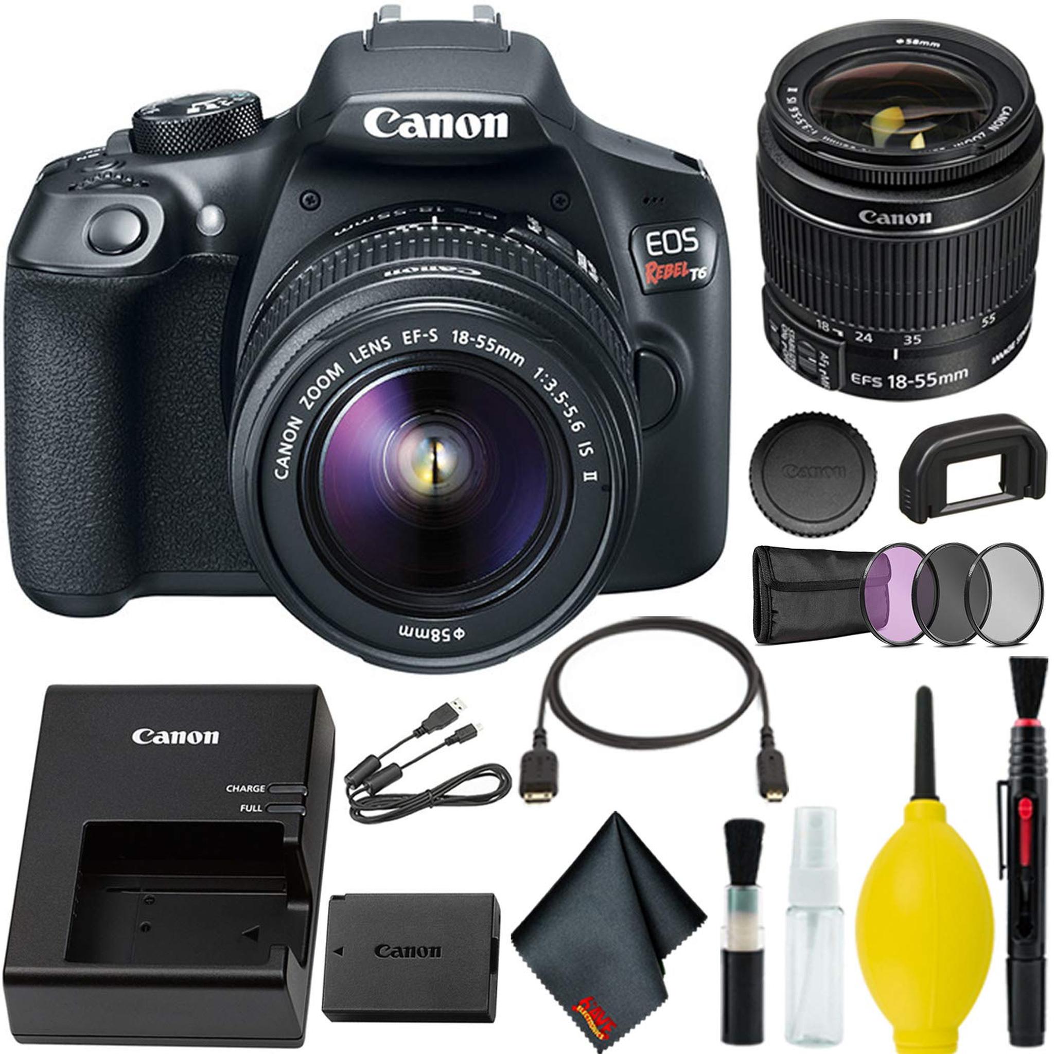 Canon EOS Rebel T6 DSLR Camera with 18-55mm Lens Starter Kit - Used Canon