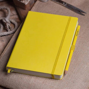 Leuchtturm1917 Medium A5 Dotted Hardcover Notebook Lemon - 249 Numbered Pages