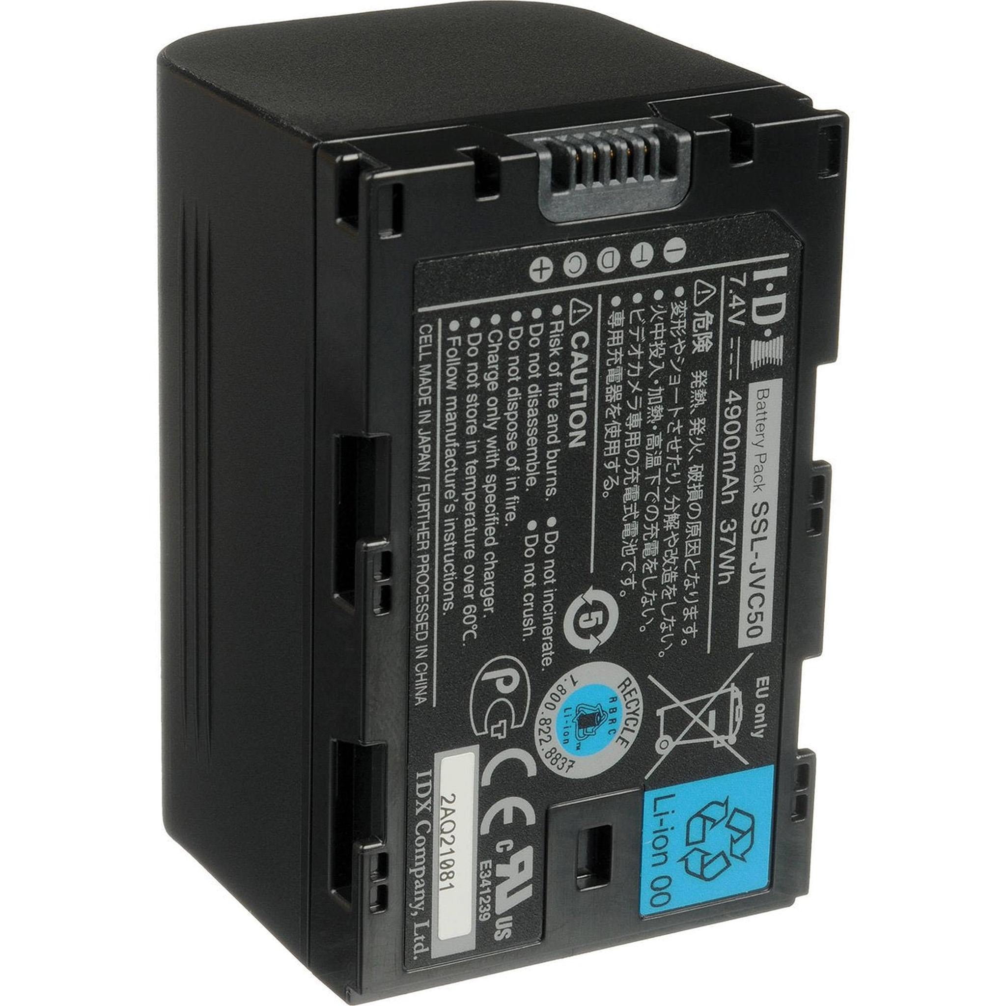 JVC SSL-JVC50 7.4V IDX Lithium-Ion Battery for JVC Camcorders JVC