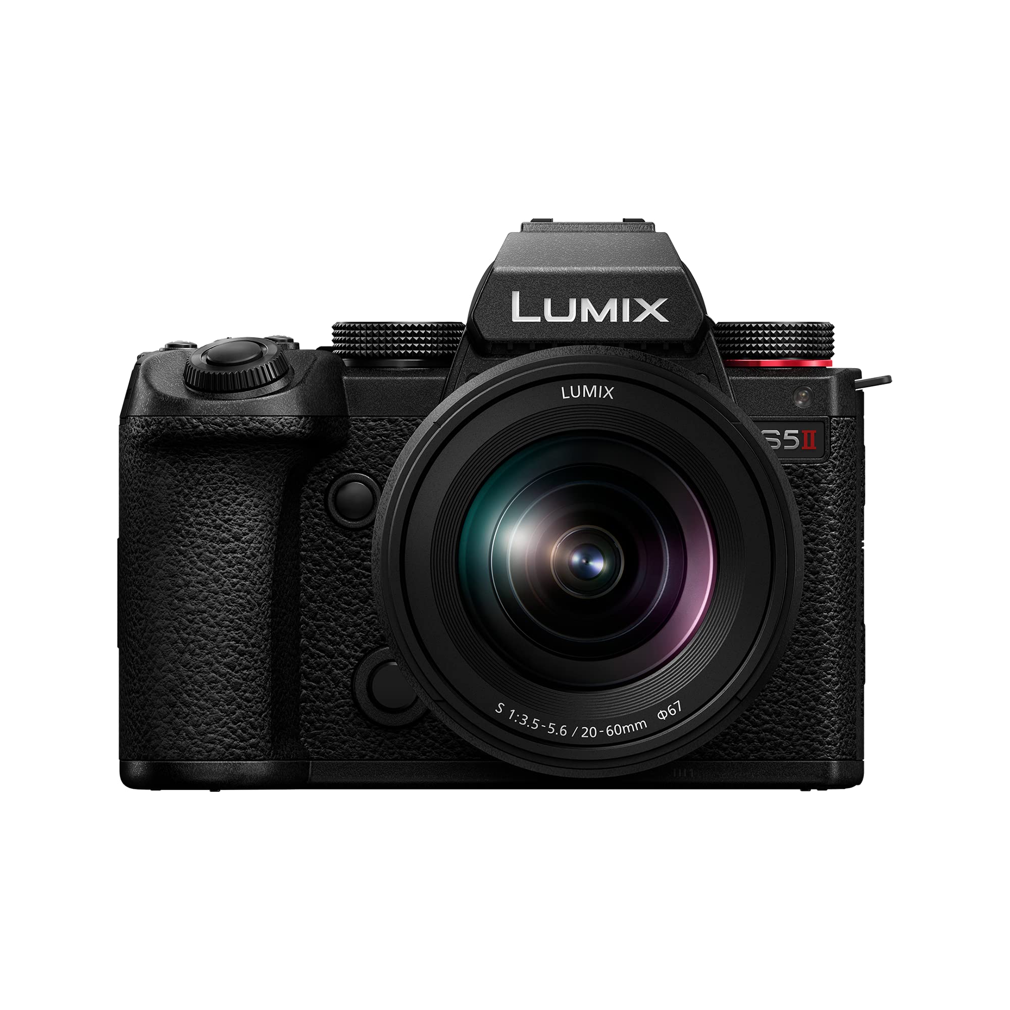 Panasonic LUMIX S5II Mirrorless Camera, 24.2MP Full Frame with Phase Hybrid AF, New Active I.S. Technology, Unlimited 4:2:2 10-bit Recording with 20-60mm F3.5-5.6 L Mount Lens - DC-S5M2KK
