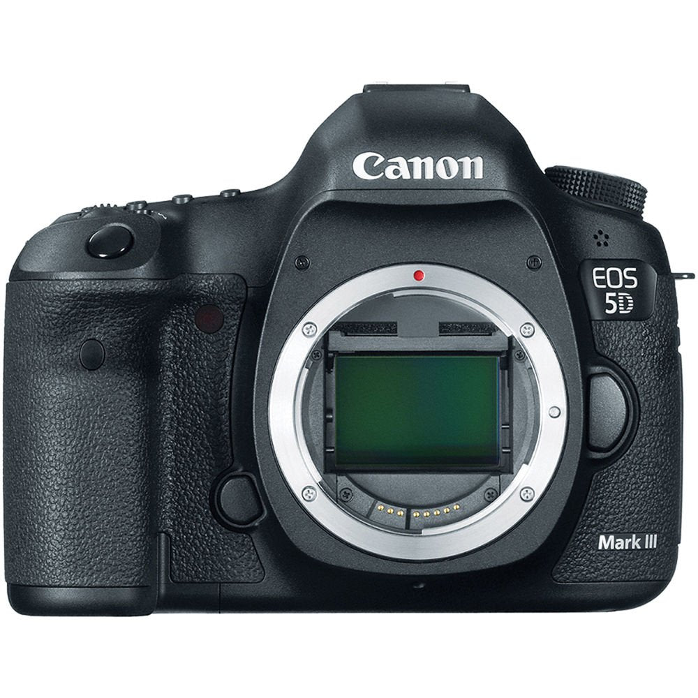 Canon EOS 5D Mark III DSLR Camera (Body Only) + Wireless Remote + Condenser Microphone + Case + Wrist Strap + Tripod Pro Bundle