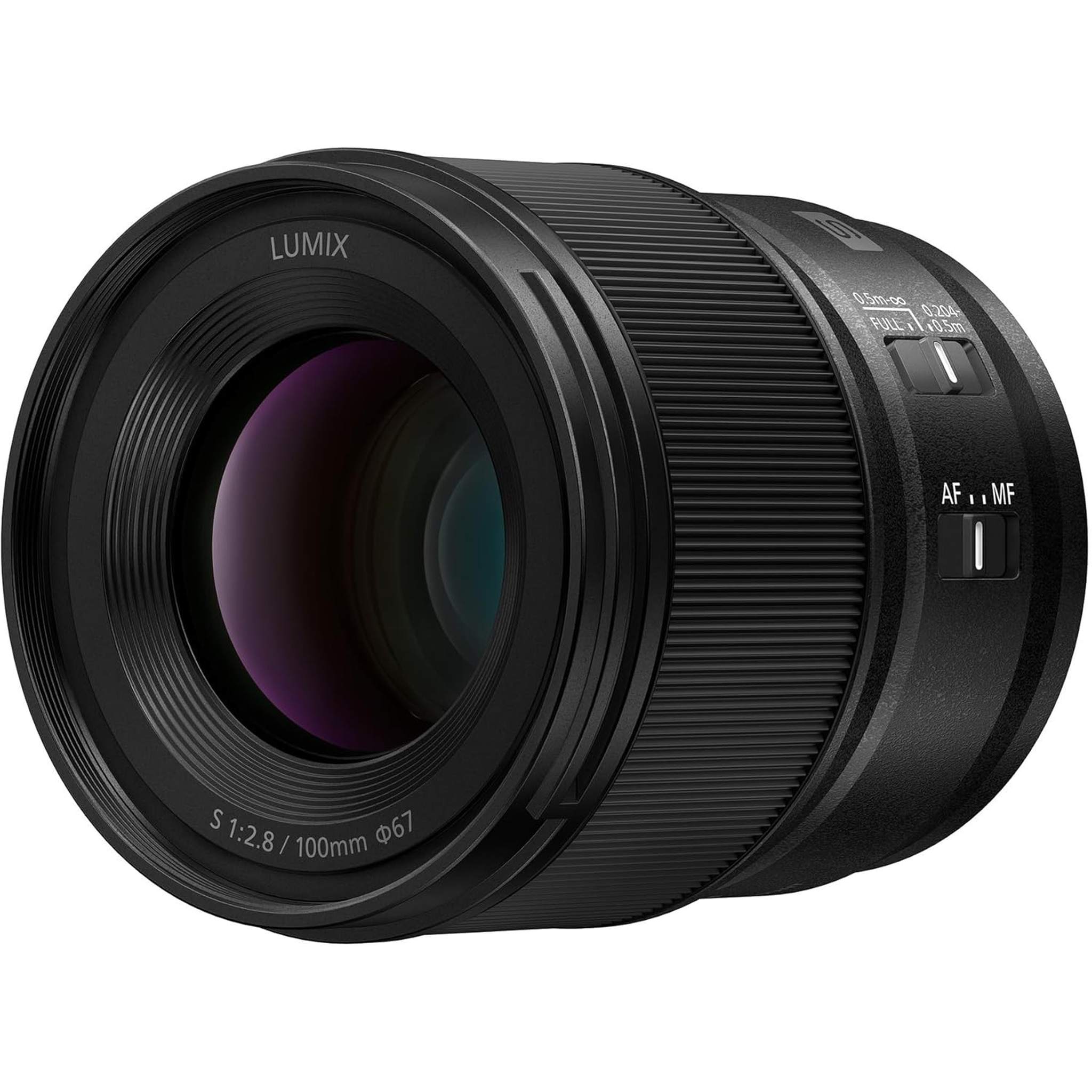 Panasonic LUMIX Full Frame Camera Lens, S 100mm F2.8 Macro - S-E100