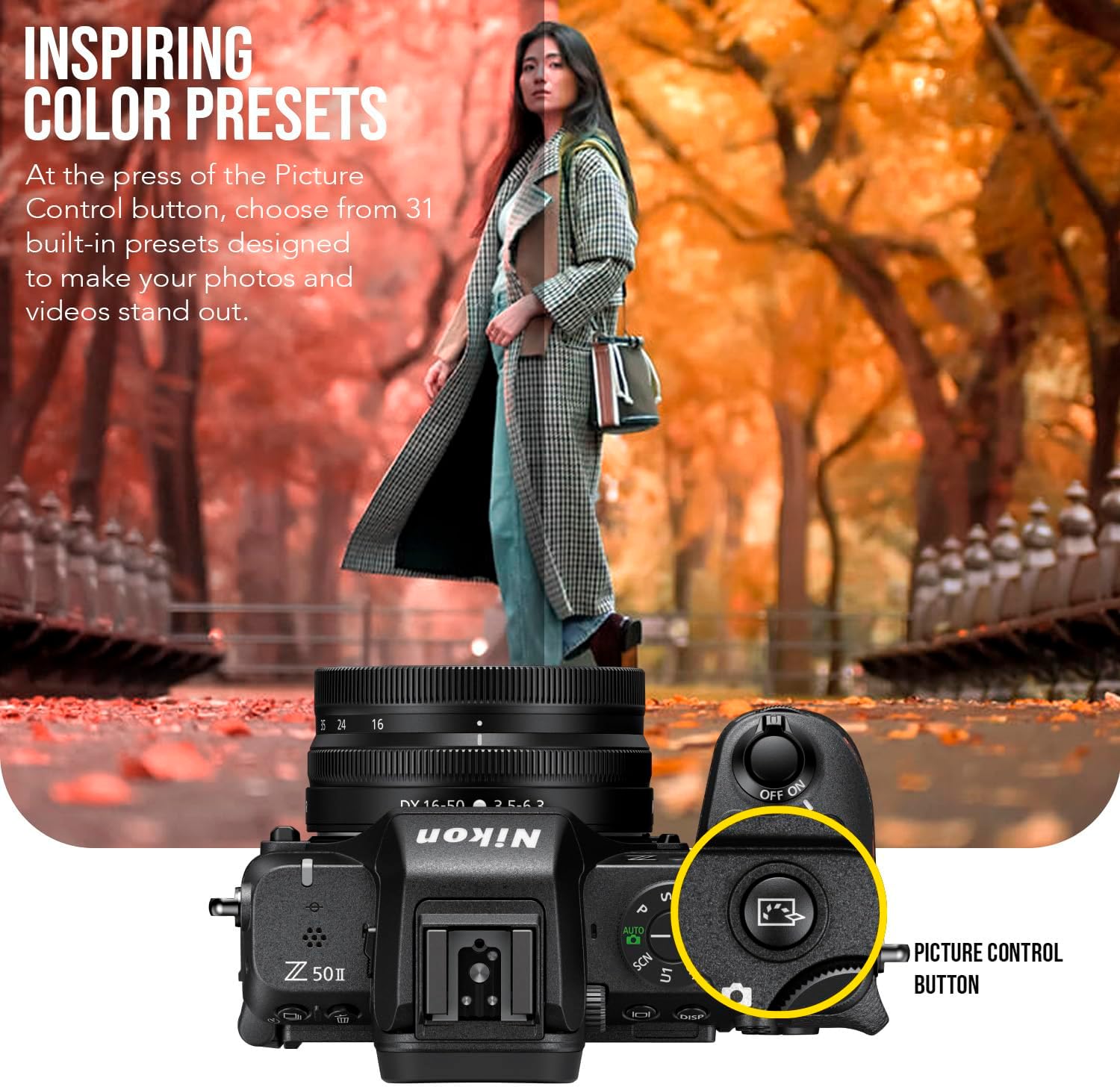 Nikon Z50 II 20.9 MP DX-Format Lightweight and Compact Mirrorless Camera with 16-50mm Lens Bundle with Nikon FTZ II Mount Adapter 2 Items