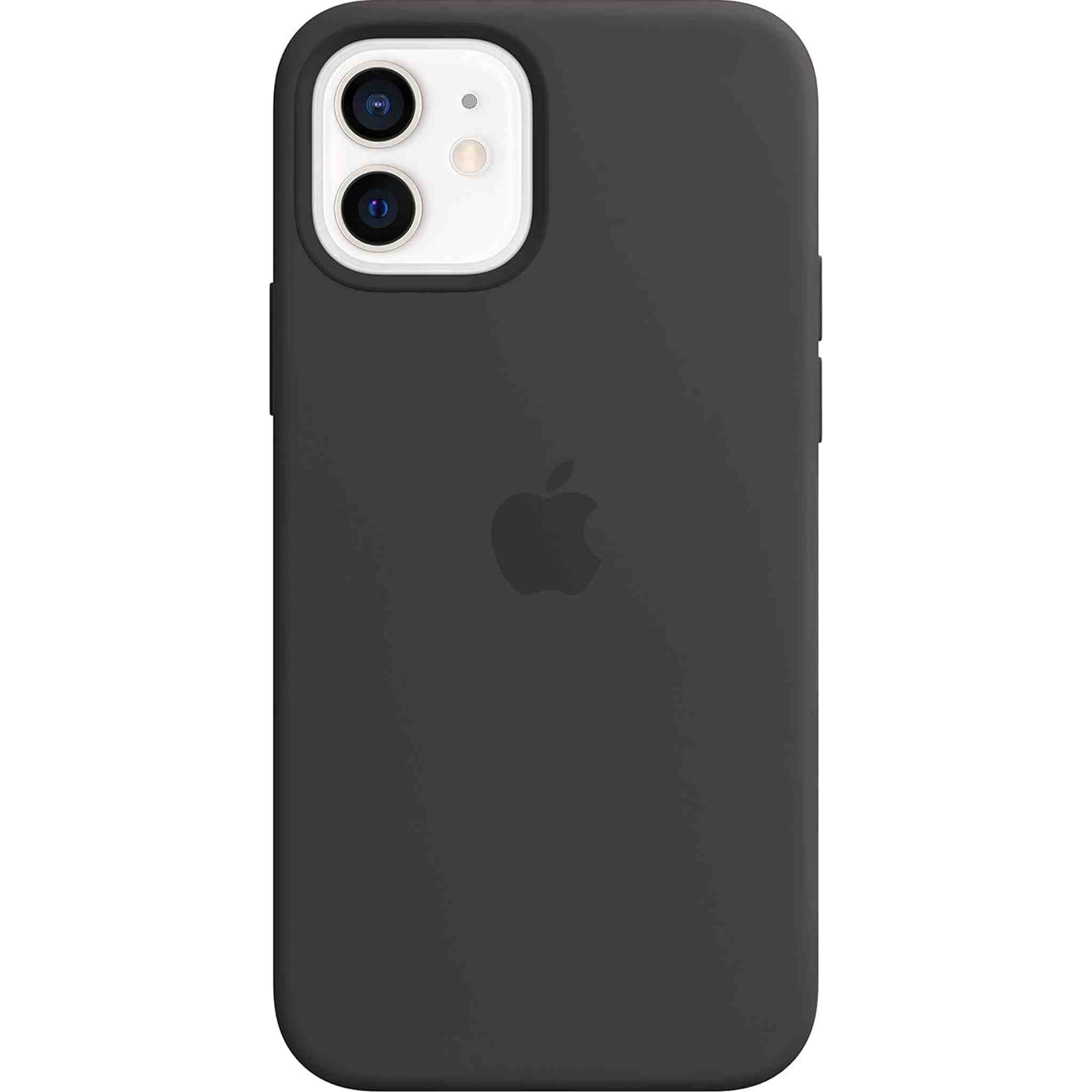 Apple iPhone 12 and iPhone 12 Pro Silicone Case with Magsafe - Black Apple
