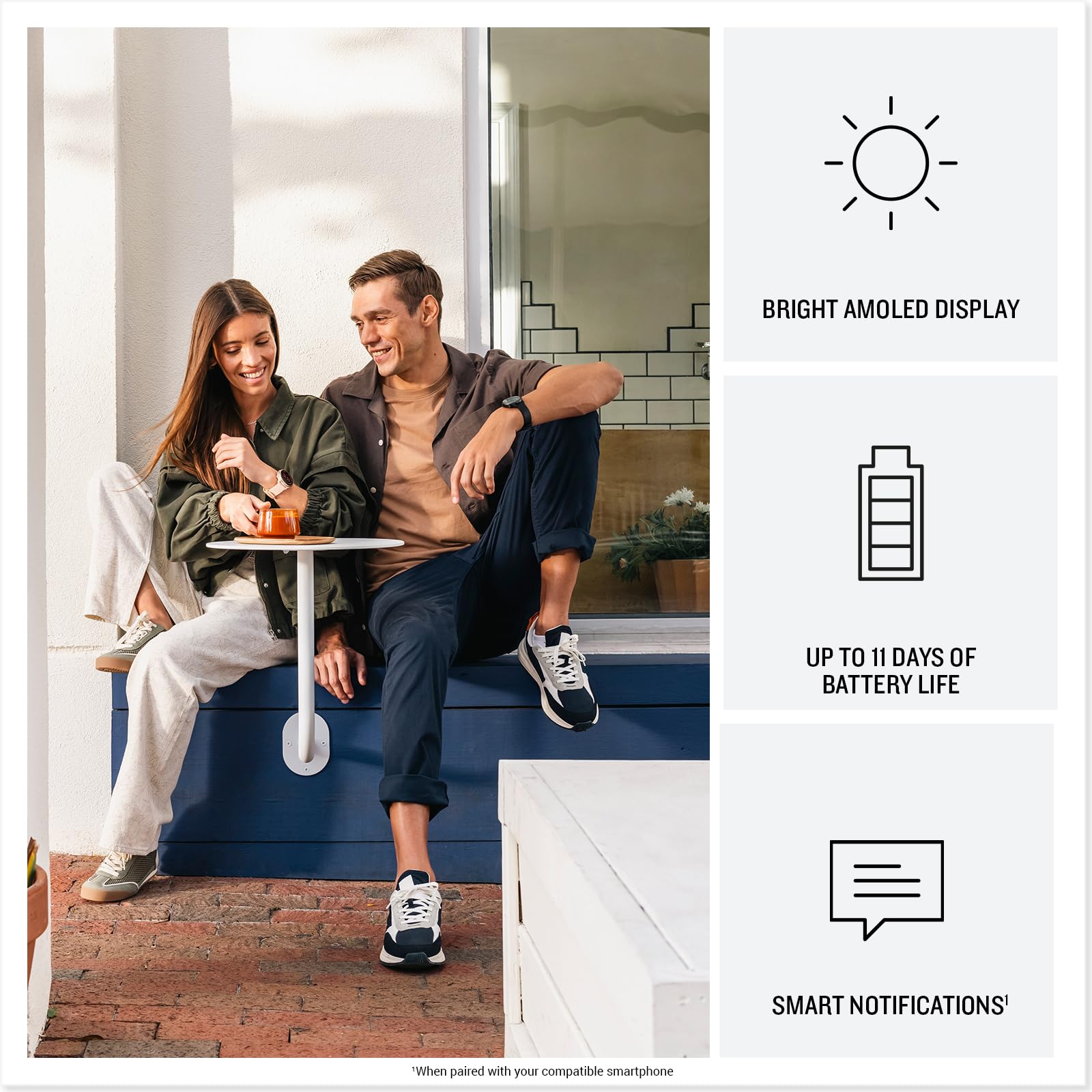 Garmin vívoactive® 6, Health and Fitness GPS Smartwatch, AMOLED Display, Up to 11 Days of Battery, Lunar Gold with Bone Band