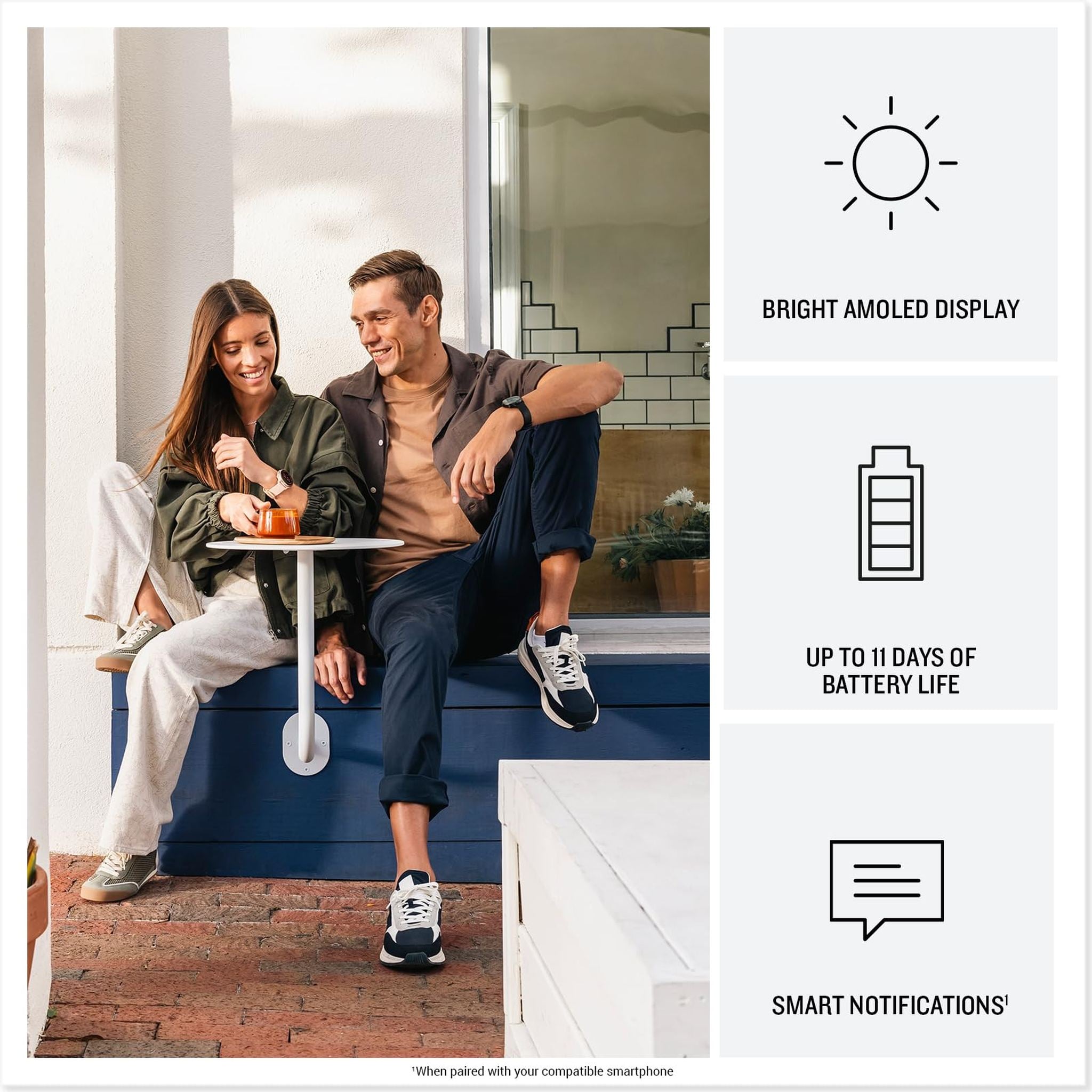 Garmin vívoactive® 6, Health and Fitness GPS Smartwatch, AMOLED Display, Up to 11 Days of Battery, Metallic Pink Dawn with Pink Dawn Band