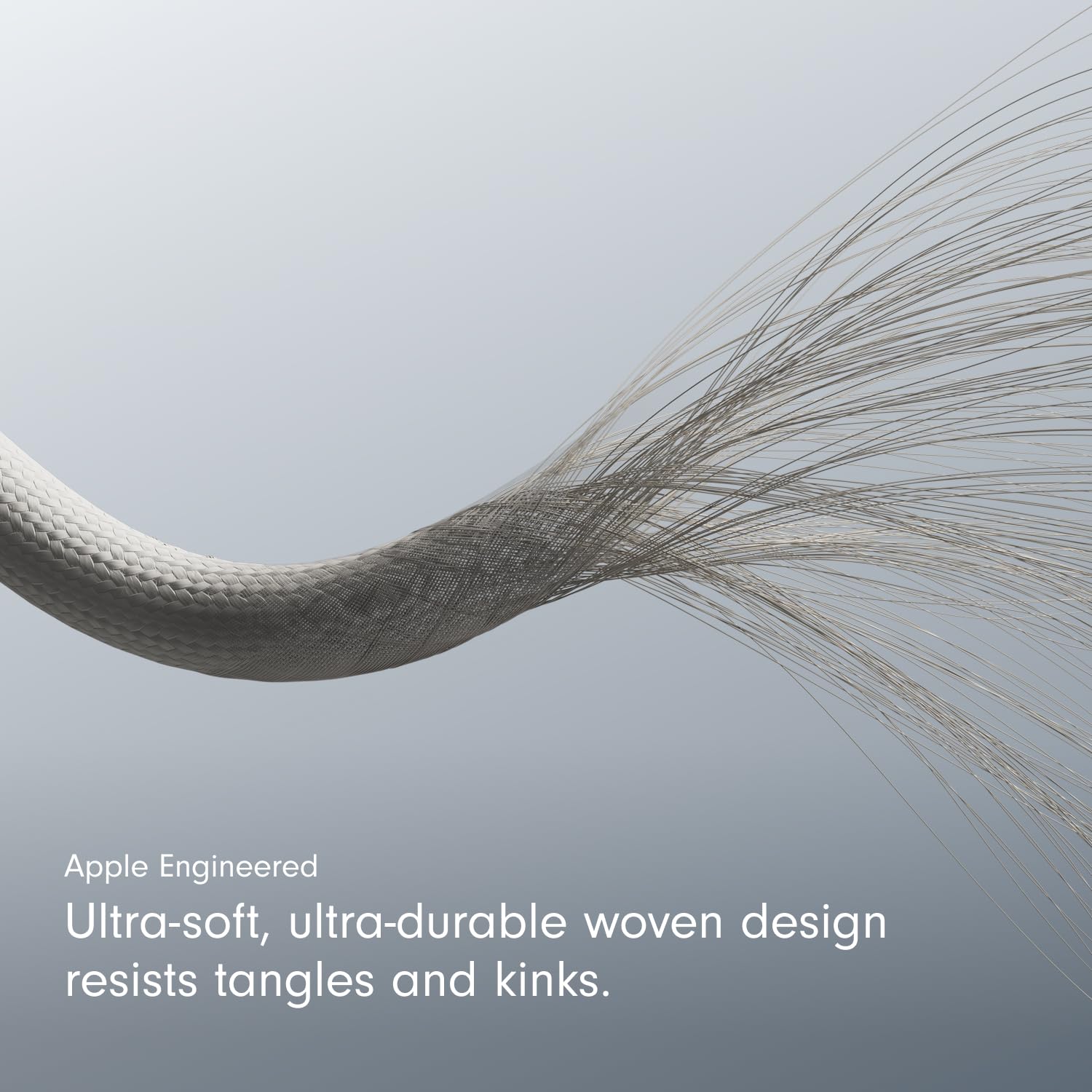 Beats USB-C to Lightning Woven Cable Fast Charging Durable/Tangle-Free Compatible Charger for Apple Devices w Lightning Ports 1.5 m, 5 ft - Surge Stone