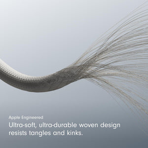 Beats USB-C to USB-C Woven Cable Fast Charging Durable/Tangle-Free Compatible Charger for Apple & Android Devices 1.5 m, 5 ft - Surge Stone