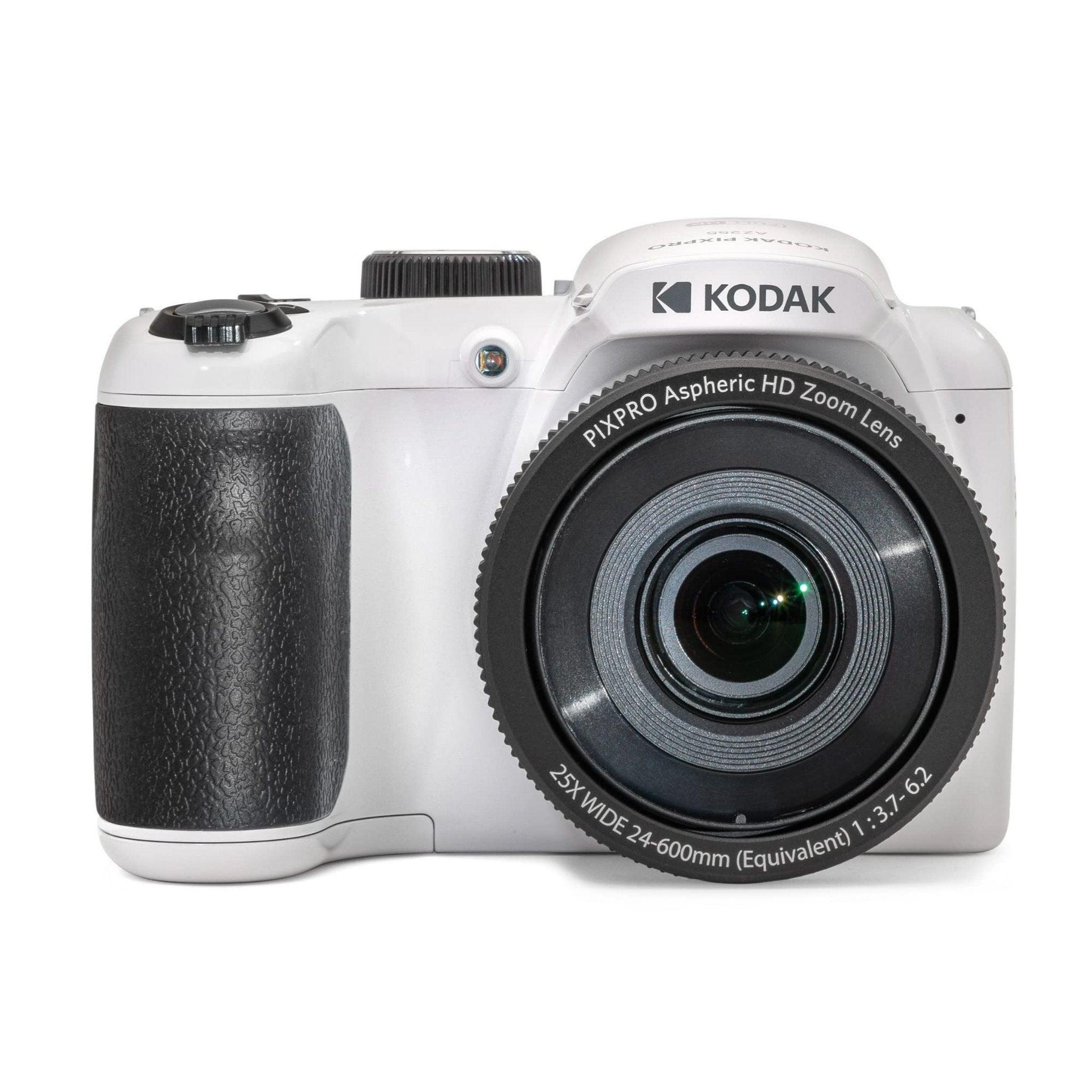 KODAK PIXPRO AZ255-WH 16MP Digital Camera 25X Optical Zoom 24mm Wide Angle Lens Optical Image Stabilization 1080P Full HD Video 3" LCD Vlogging Camera White