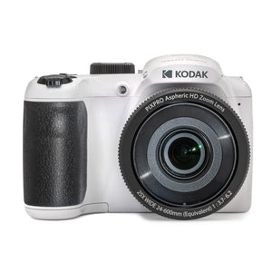 KODAK PIXPRO AZ255-WH 16MP Digital Camera 25X Optical Zoom 24mm Wide Angle Lens Optical Image Stabilization 1080P Full HD Video 3" LCD Vlogging Camera White