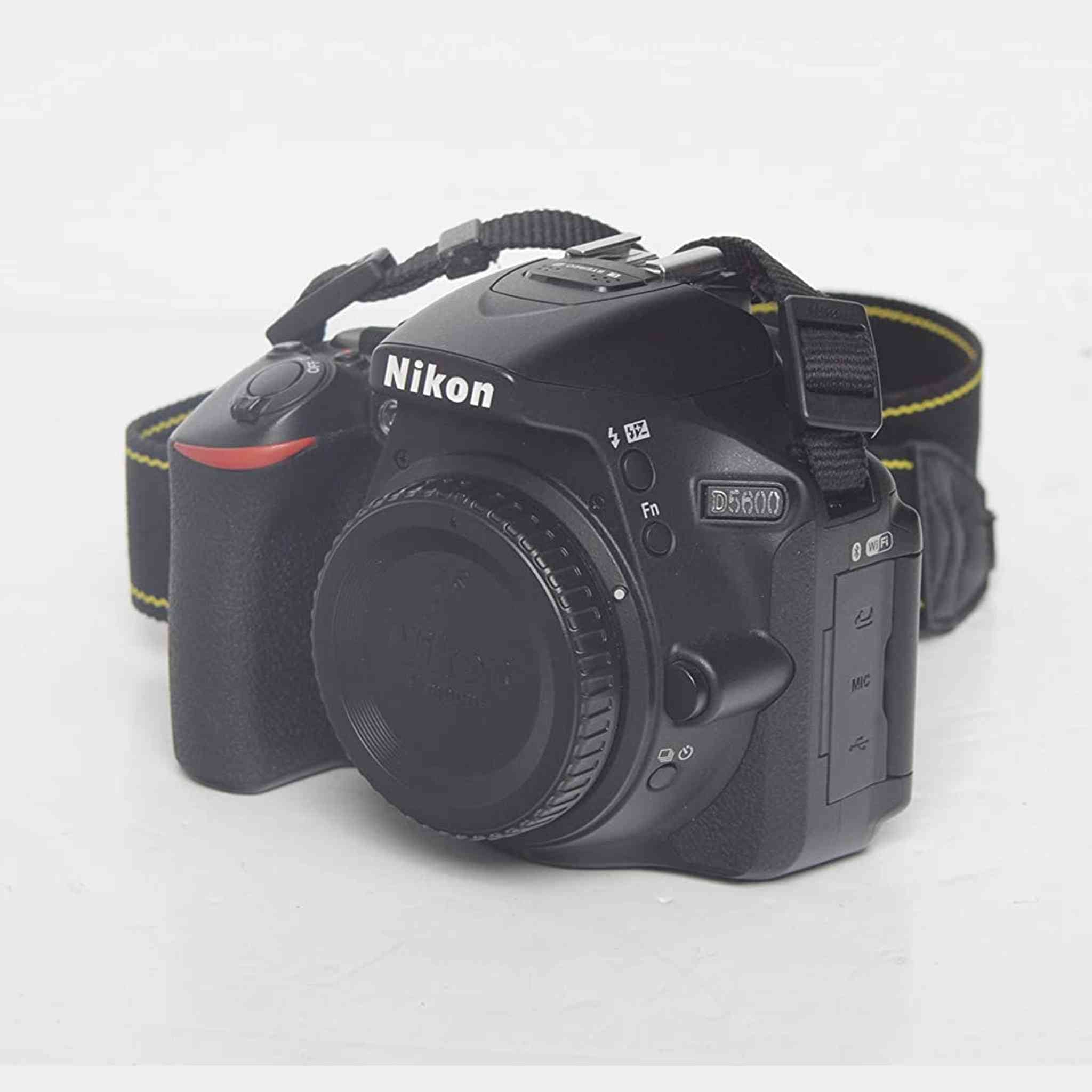 Nikon D5600 24.2MP DX-Format DSLR Digital Camera 1575 Body Only - Black Nikon