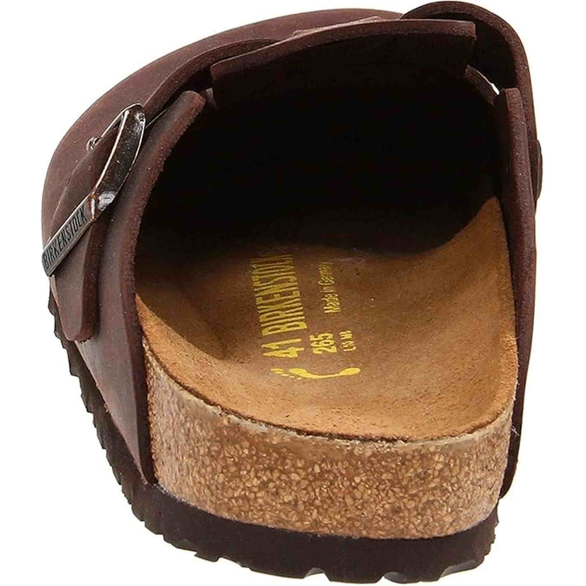 Birkenstock Unisex Boston Soft Footbed Clog Slip On Mule Sandal, Habana Oiled Leather, 36, 5-5.5 Women/3-3.5 Men