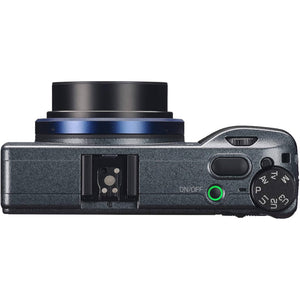 Ricoh GR IIIx Urban Edition, Metallic Gray Body with Navy Blue Ring, Digital Compact Camera with 24MP APS-C Size CMOS Sensor, 40mmF2.8 GR Lens in The 35mm Format Ricoh