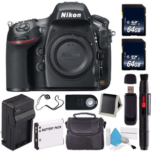 Nikon D800E Digital Camera Body Only International Model + Carrying Case + Lens Pen Cleaner + Lens Cap Keeper + 64GB Memory Card