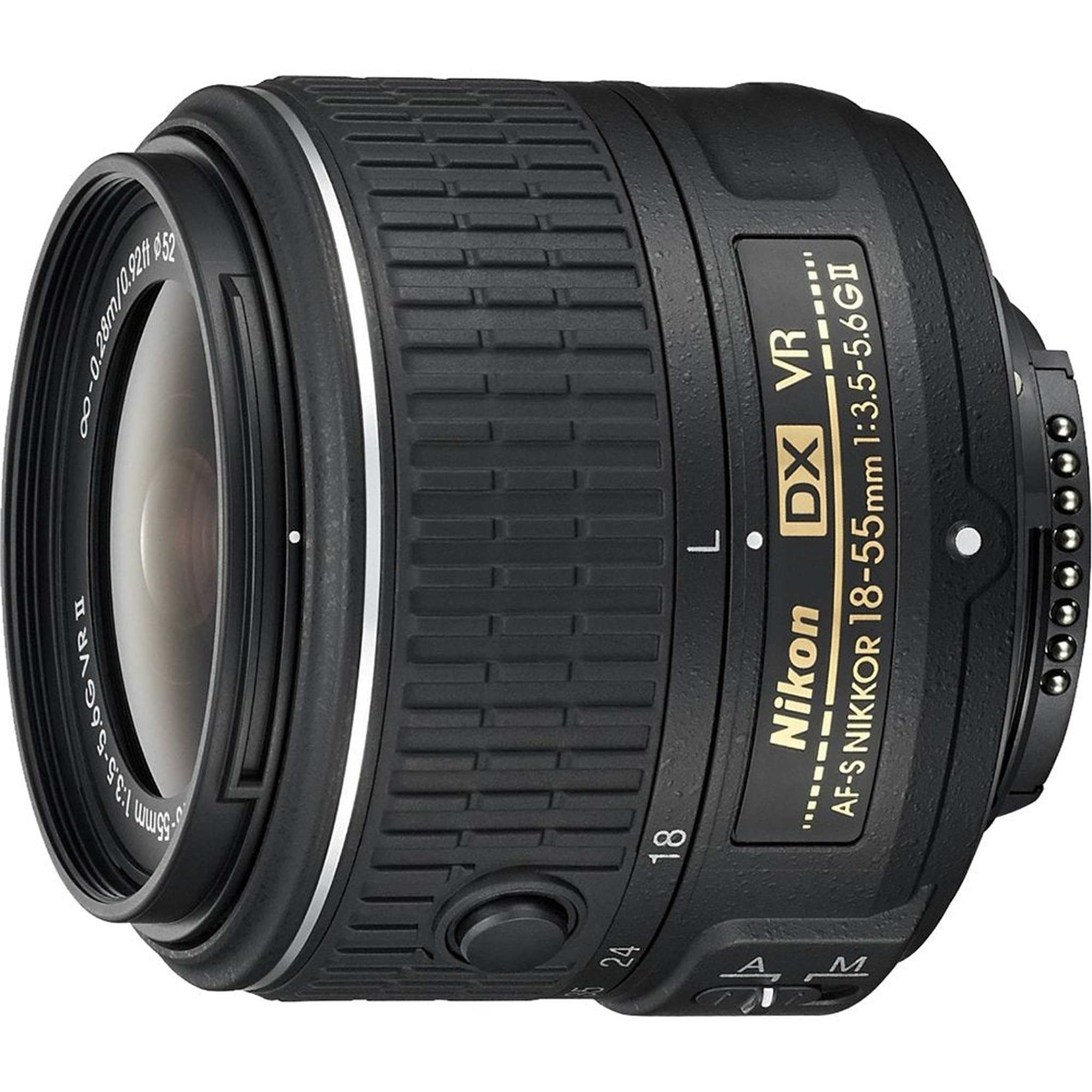 Nikon AF-S DX NIKKOR 18-55mm f/3.5-5.6G Vibration Reduction II Zoom Lens with Auto Focus for Nikon DSLR Cameras - Used Nikon
