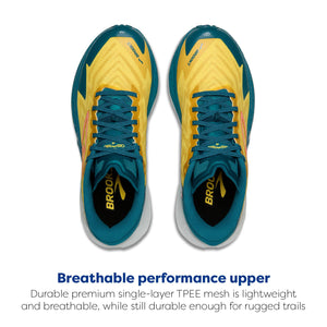 Brooks Men's Catamount 4 Speed Trail Running Shoe - Quince/Celestial/Neo Ember - 10.5 Medium Multicoloured