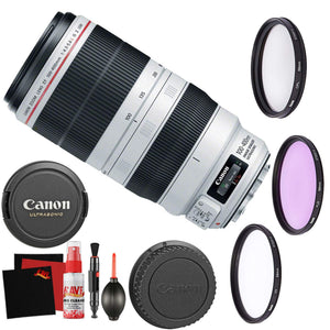 Canon EF 100-400mm f/4.5-5.6L is II USM Lens Accessory Bundle International Model Canon