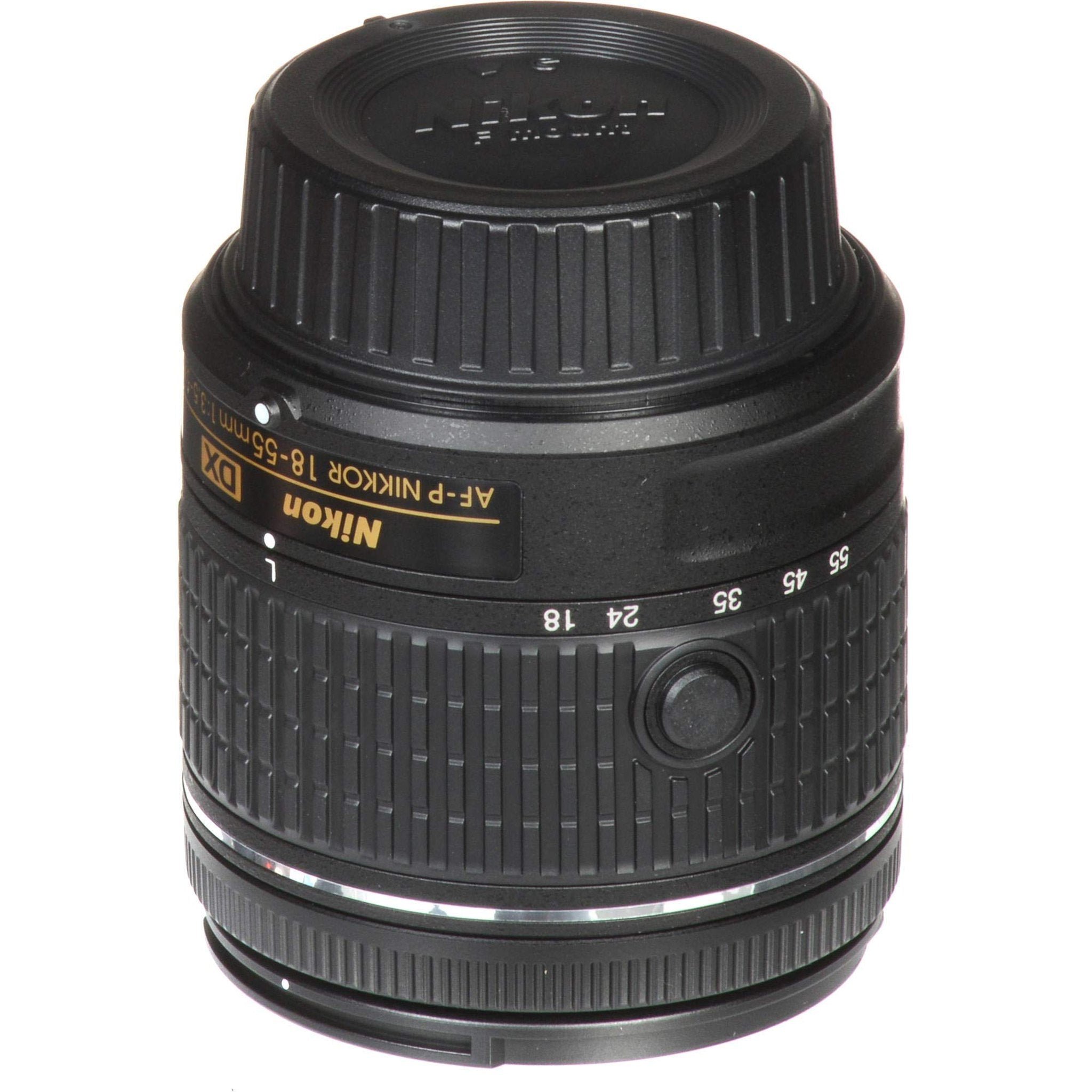 Nikon 18-55 f/3.5-5.6G AF-P DX Lens Intl Model + 4.5 inch Vivitar Premium Lens Case + Vivitar Graduated Color Filter Kit + 3pcs UVLens Filter Kit + Cleaning Kit Nikon