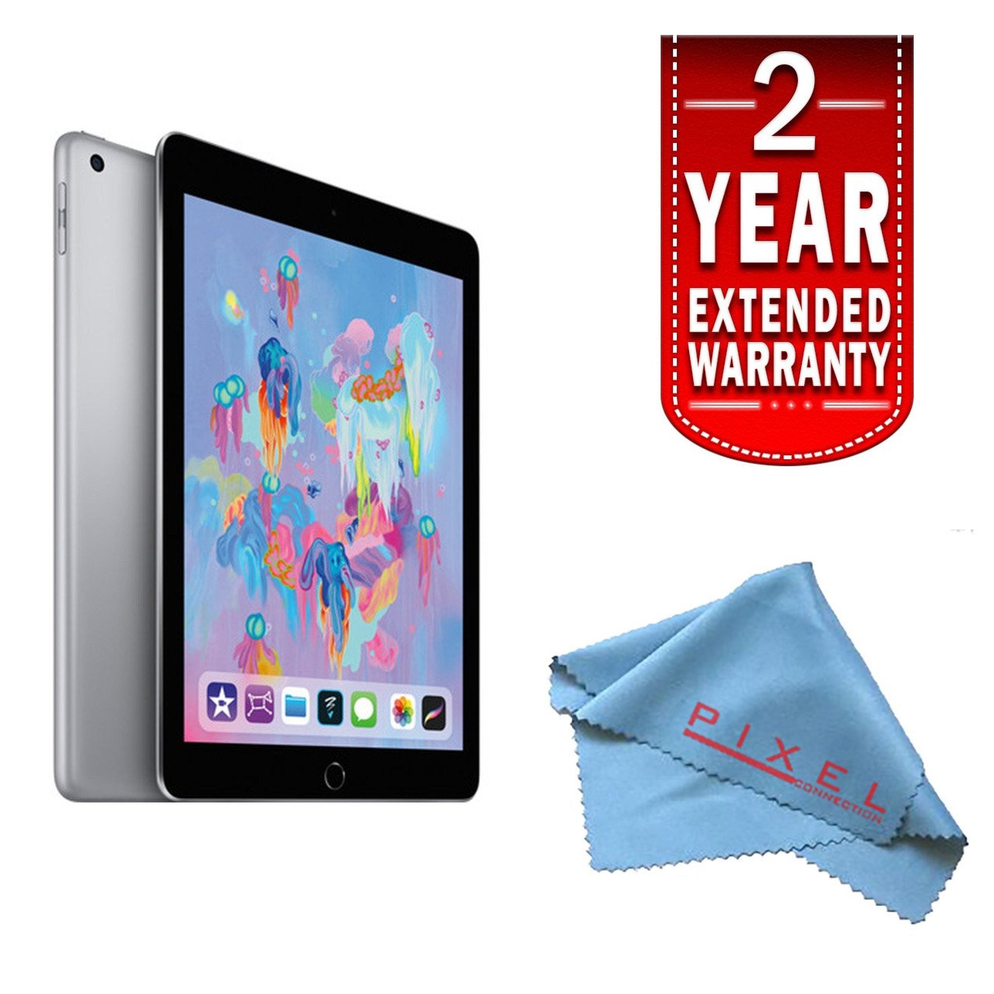 Apple 9.7" iPad Wi-Fi Cellular LTE 2018 Newest Model 32GB WiFi, Space Gray Apple