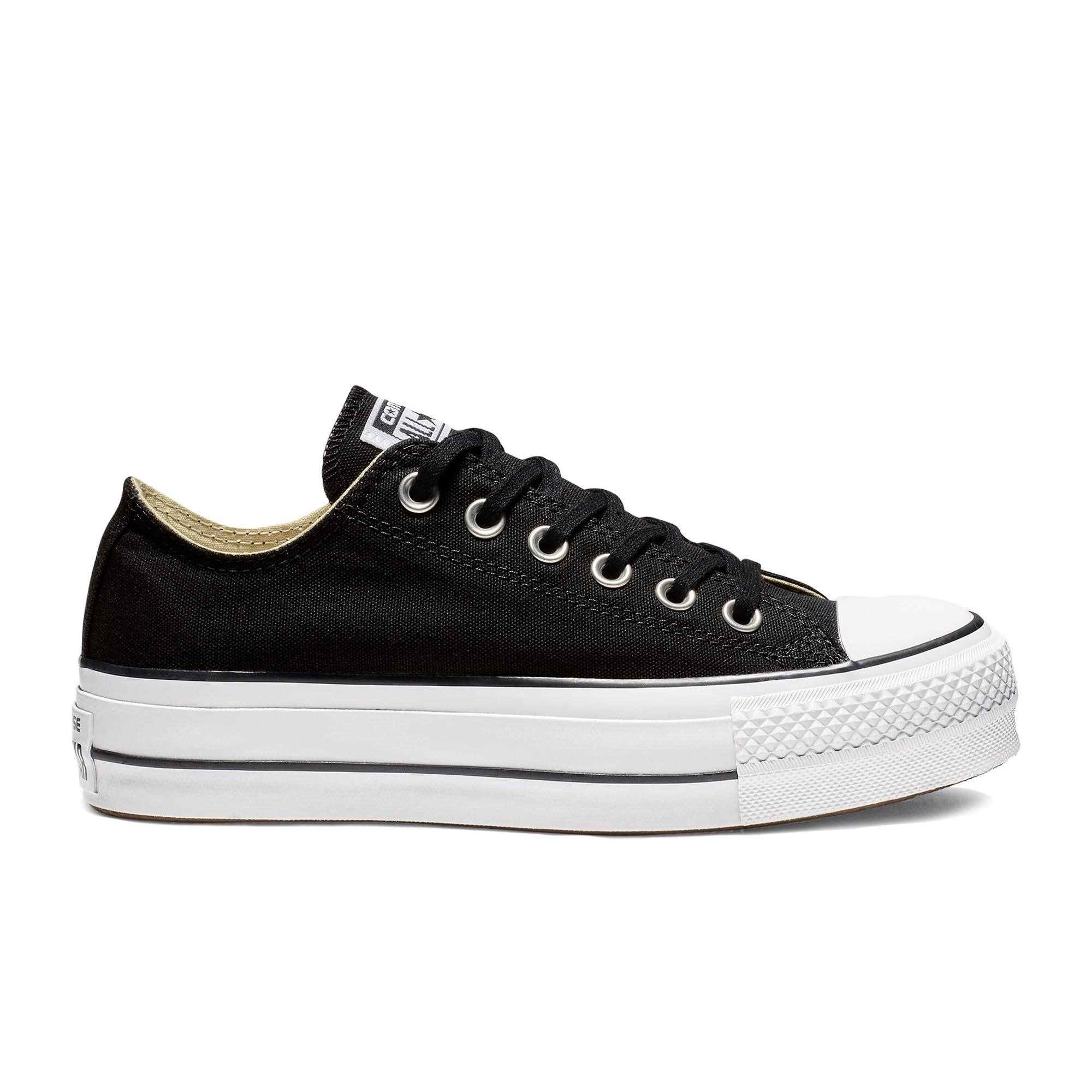 Converse Women's Chuck Taylor All Star Lift Sneakers, Black/White/White, 8 Medium US
