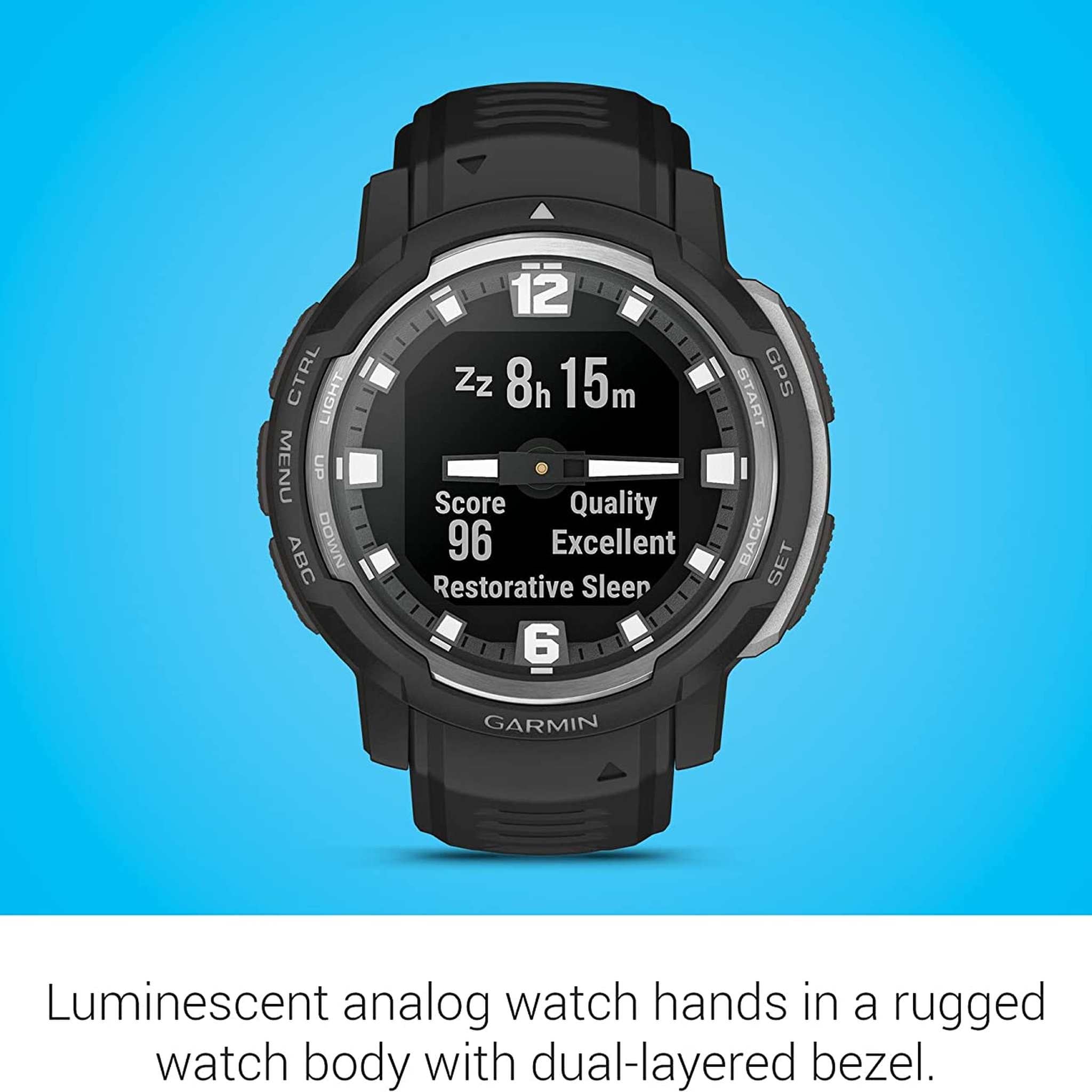 Garmin Instinct Crossover Smartwatch Black with Standard Accessories Garmin