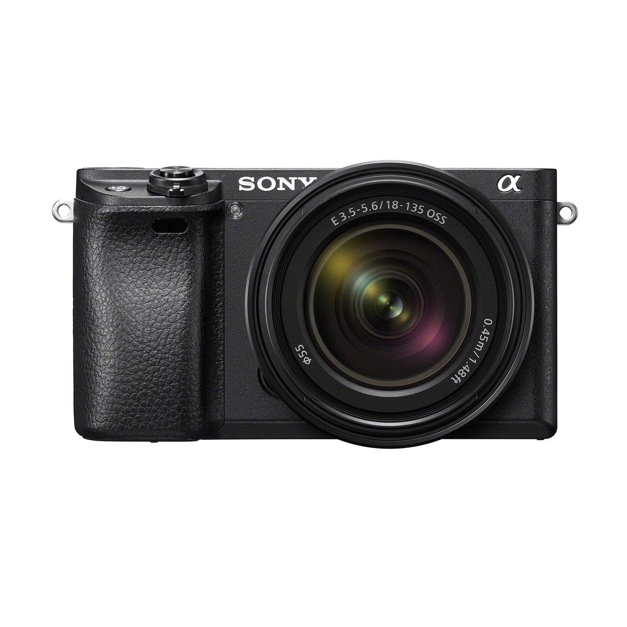 Sony Alpha a6300 Mirrorless Camera Interchangeable Lens Digital Camera with 18-135mm Zoom Lens - E Mount Compatible - Black Renewed - Reconditioned Sony