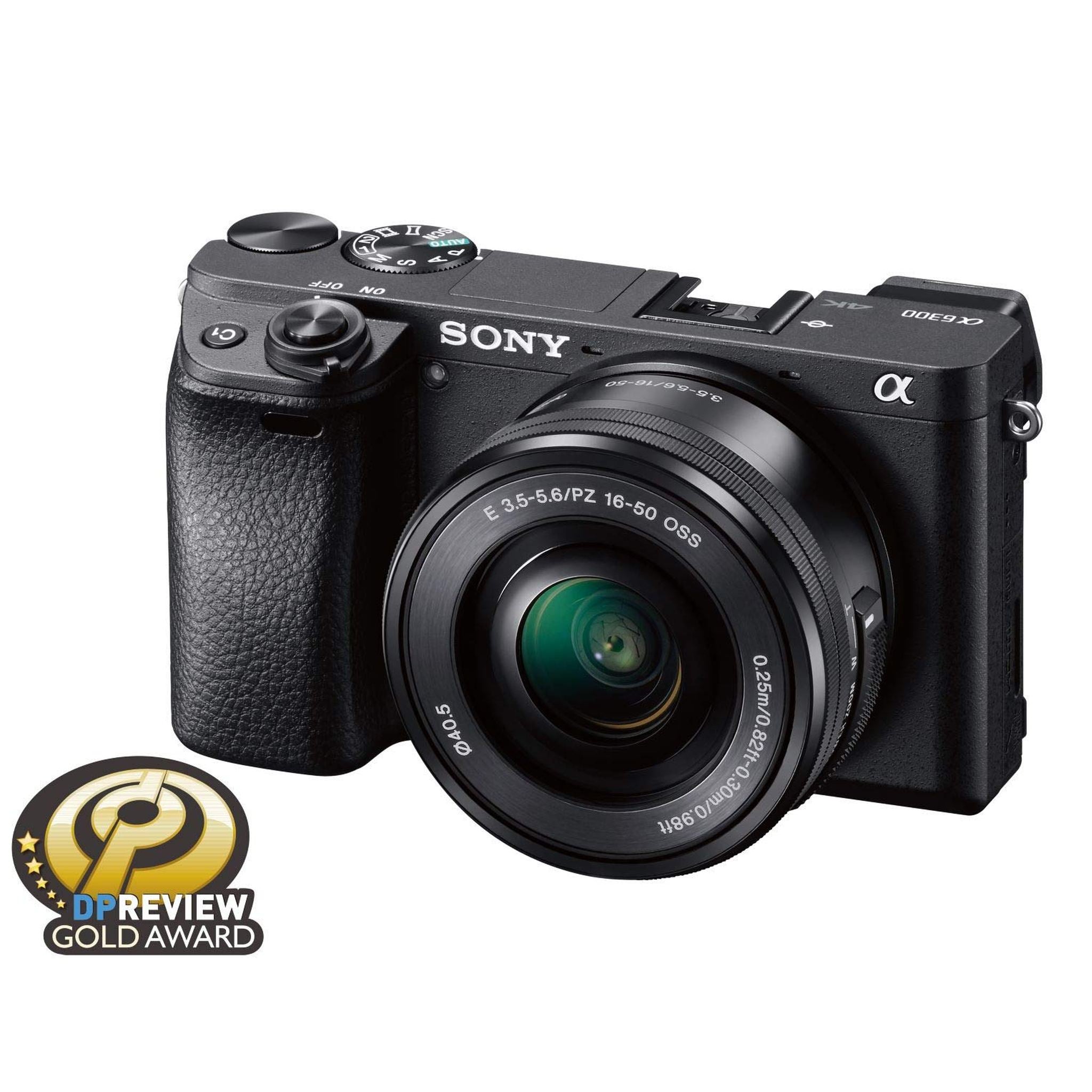 Sony Alpha a6300 Mirrorless Digital Camera with E PZ 16-50mm F3.5-5.6 OSS Power Zoom Lens Black - Used Sony