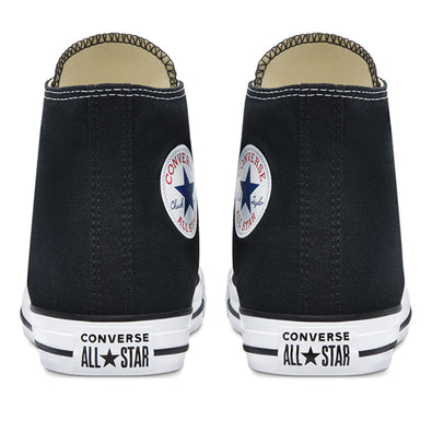 Converse Men's Hi-Top Trainers, Black Canvas, 8