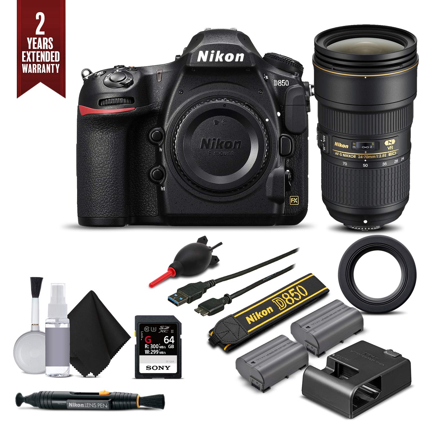 Nikon D850 Digital SLR Camera (Intl Model)