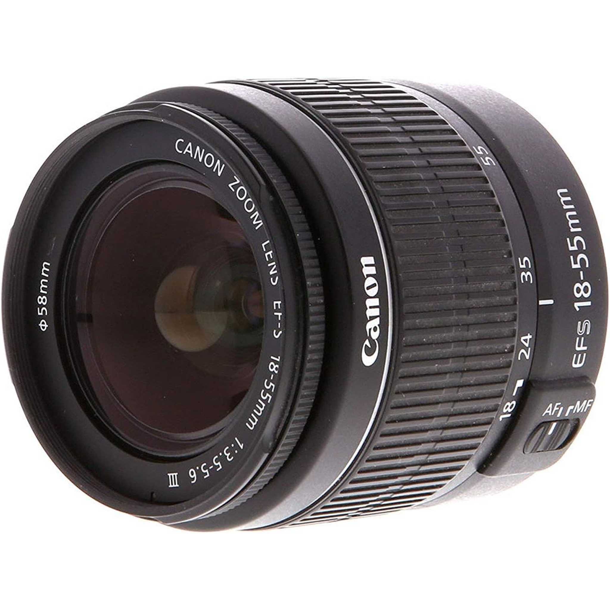 Canon EOS 2000D / Rebel T7 DSLR Camera with 18-55mm Lens + Creative Filter Set, EOS Camera Bag + Sandisk Ultra 64GB Card + Electronics Cleaning Set, And More International Model - Used Canon