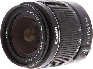 Canon EOS 2000D DSLR Camera with EF-S 18-55 mm f/3.5-5.6 III Lens Intl Model with 32GB Memory, Padded Case, and More