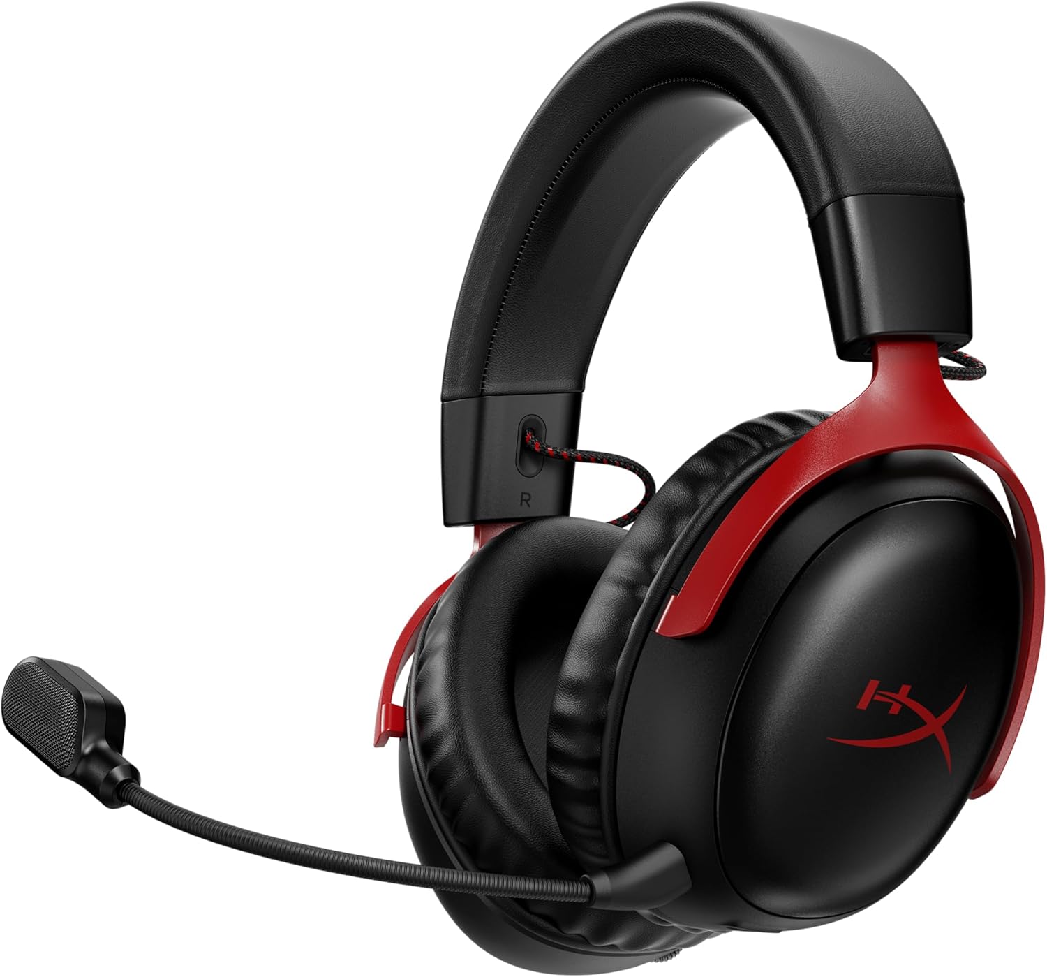 HyperX Cloud III Wireless â€“ Gaming Headset for PC, PS5, PS4, up to 120-hour Battery, 2.4GHz Wireless, DTS Spatial Audio, 53mm Angled Drivers, Memory Foam, Durable Frame, 10mm Microphone, Black/Red