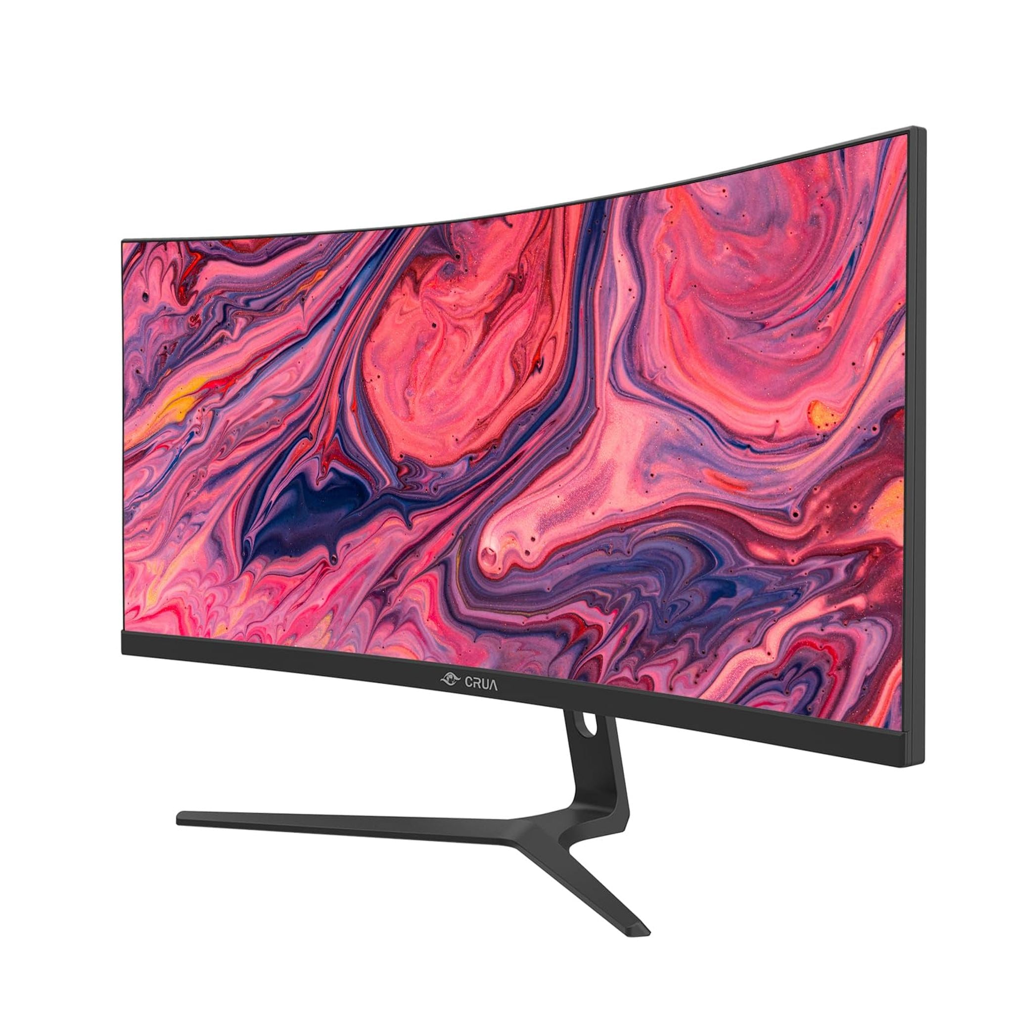 CRUA 30Inch Ultrawide Curved Monitor, 21:9 WFHD 2560x1080P VA Computer Monitor, 99% sRGB 100HZ 1500R PC Monitors Support FreeSync, Wall-Mounted, with HDMI/DP Display Port-Black CRUA