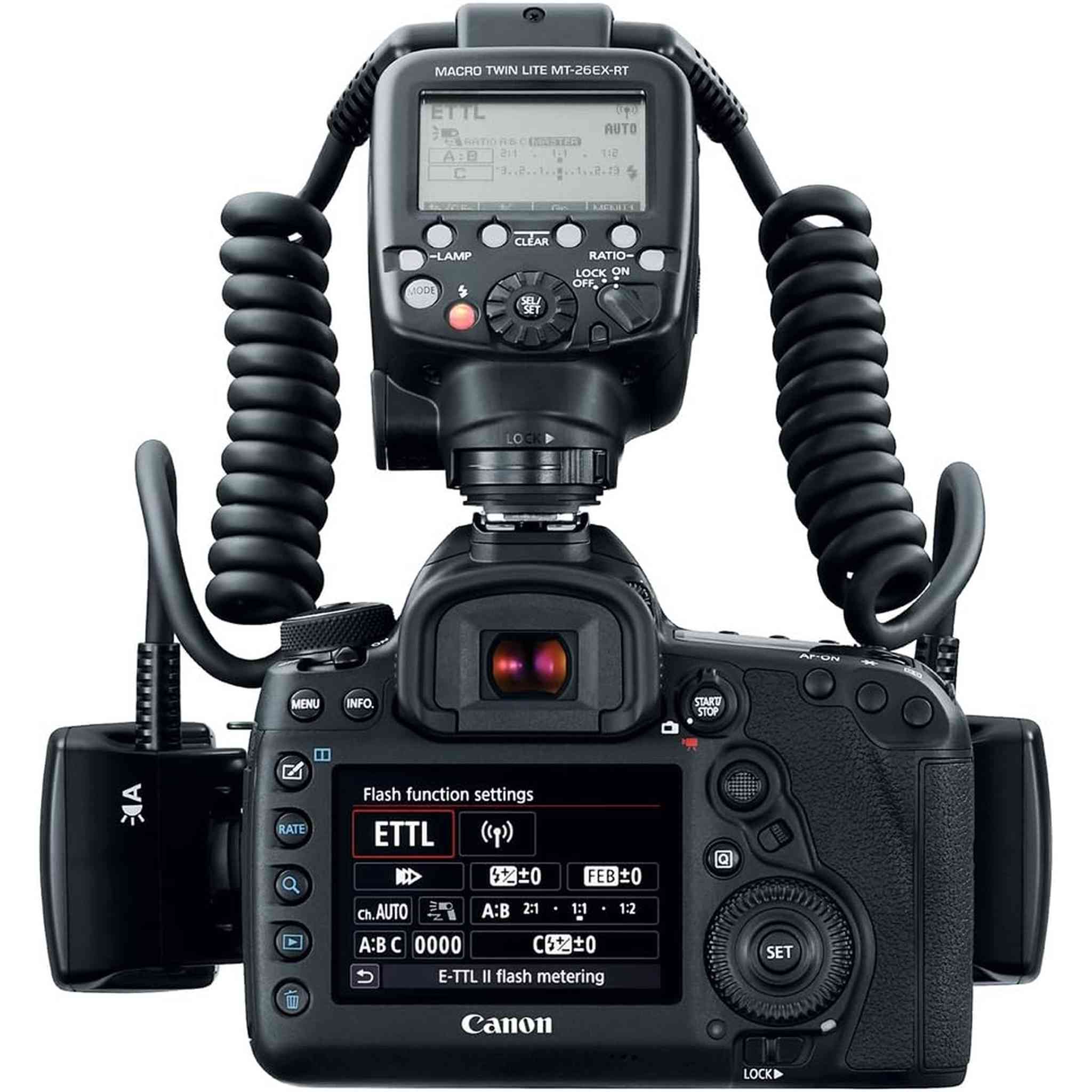Canon MT-26EX-RT Macro Twin Lite 2398C002 Advanced Bundle with Light + Tripod - Used Canon
