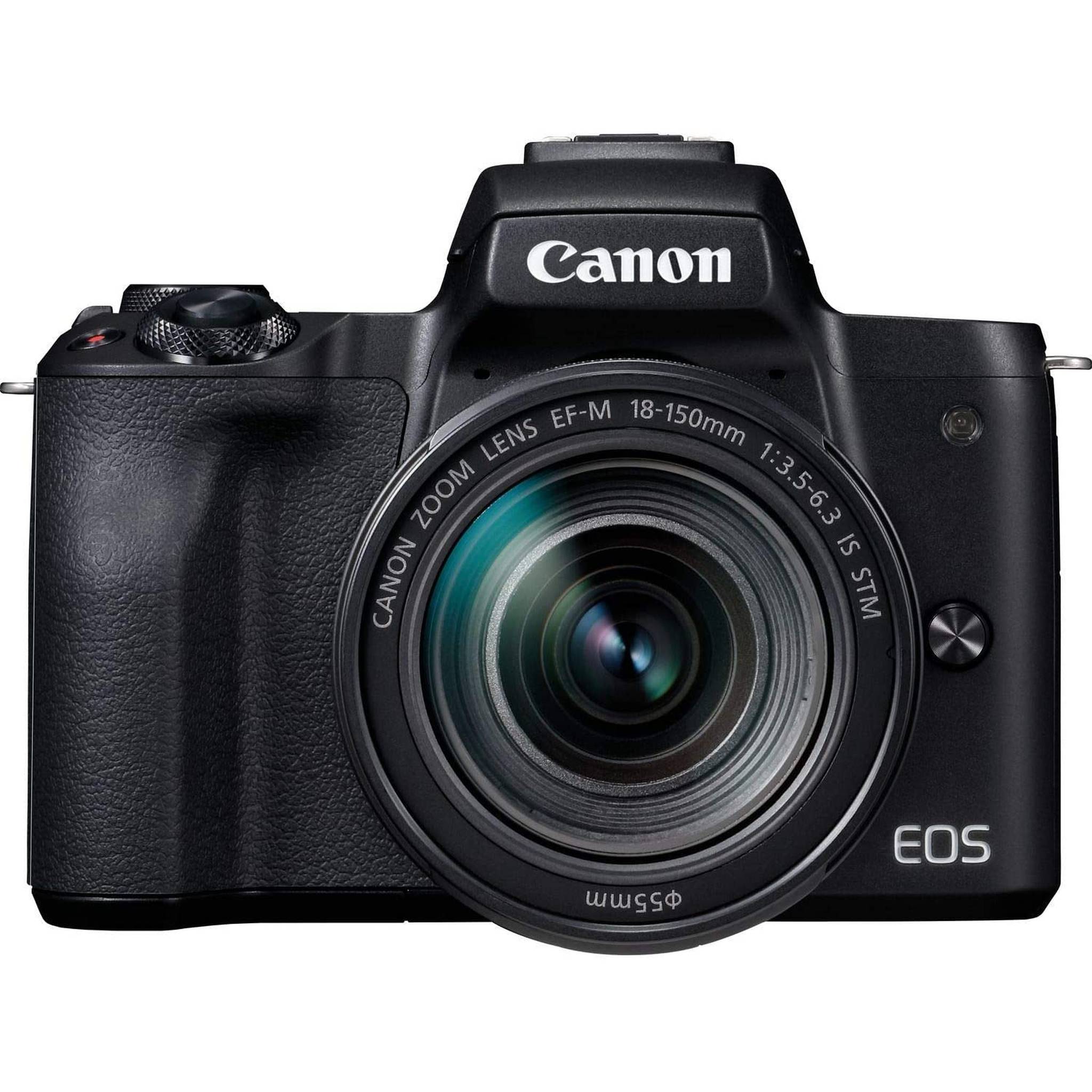 Canon EOS M50 Mark II Mirrorless Camera W/ EF-M 18-150mm Lens + Filters Bundle