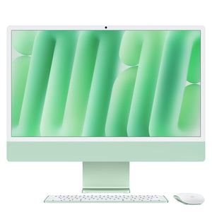 Apple 2024 iMac All-in-One Desktop Computer with M4 chip with 8-core CPU and 8-core GPU: Built for Apple Intelligence, 24-inch Retina Display, 16GB Unified Memory, 256GB SSD Storage; Green - Refurbished Apple