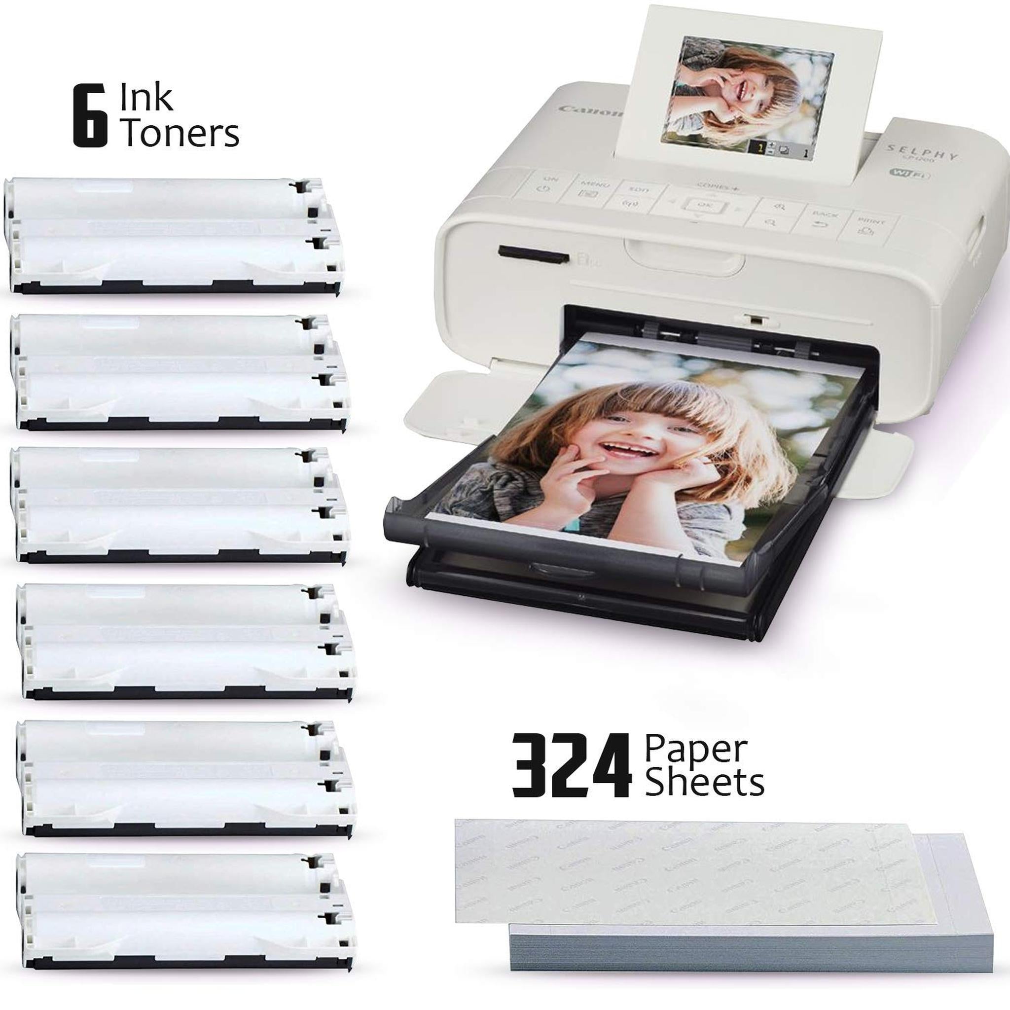 3 Pack Canon RP-108/RP108 Color Ink Paper Set 6 Ink Toners/324 Paper Sheets HeroFiber