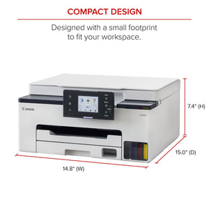 Canon Megatank GX1020 All-in-One Wireless Supertank Megatank Printer | Print, Copy and Scan| Mobile Printing |2.7" LCD Color Touchscreen | Auto Duplex Printing
