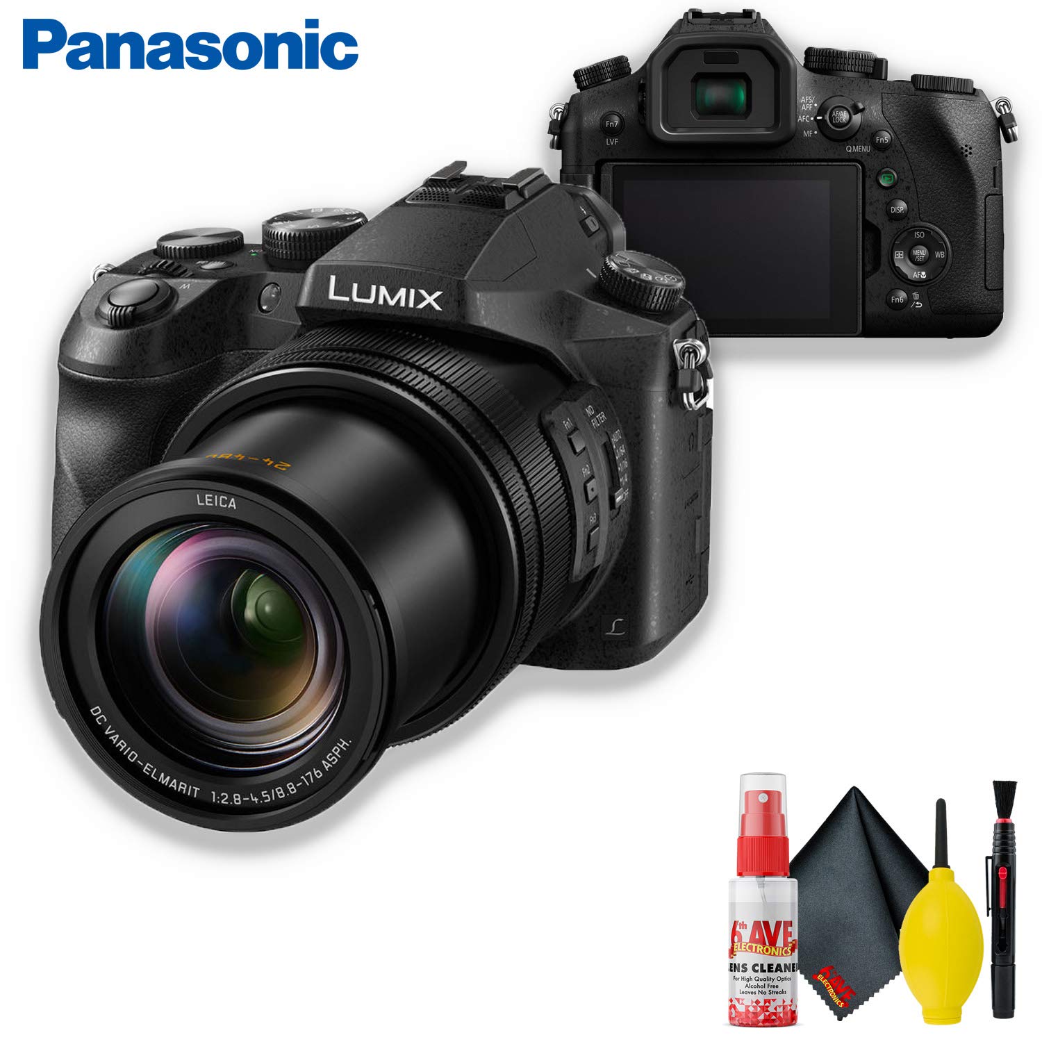 Panasonic Lumix DMC-FZ2500 Digital Camera with Cleaning Kit Starter Bundle