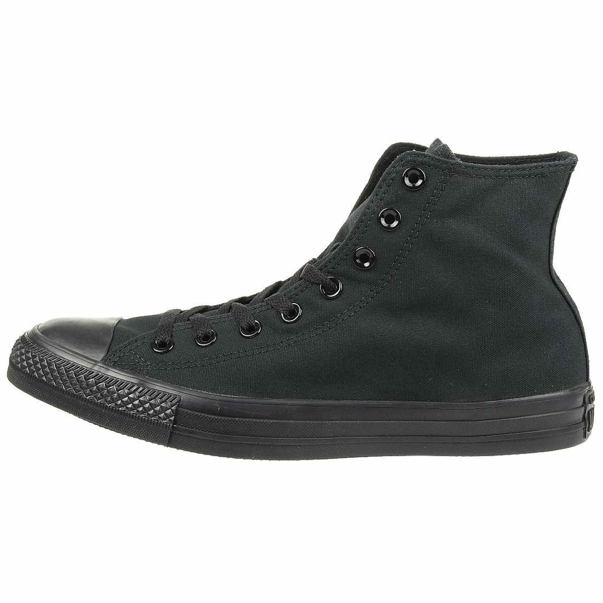 Converse Unisex Chuck Taylor All Star High Top Shoes, Black Monochrome, 10 M US Men/12 M US Women