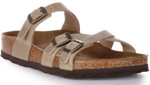 Birkenstock Unisex Franca Oiled Leather Tobacco Brown Sandals 7 W / 5 M US