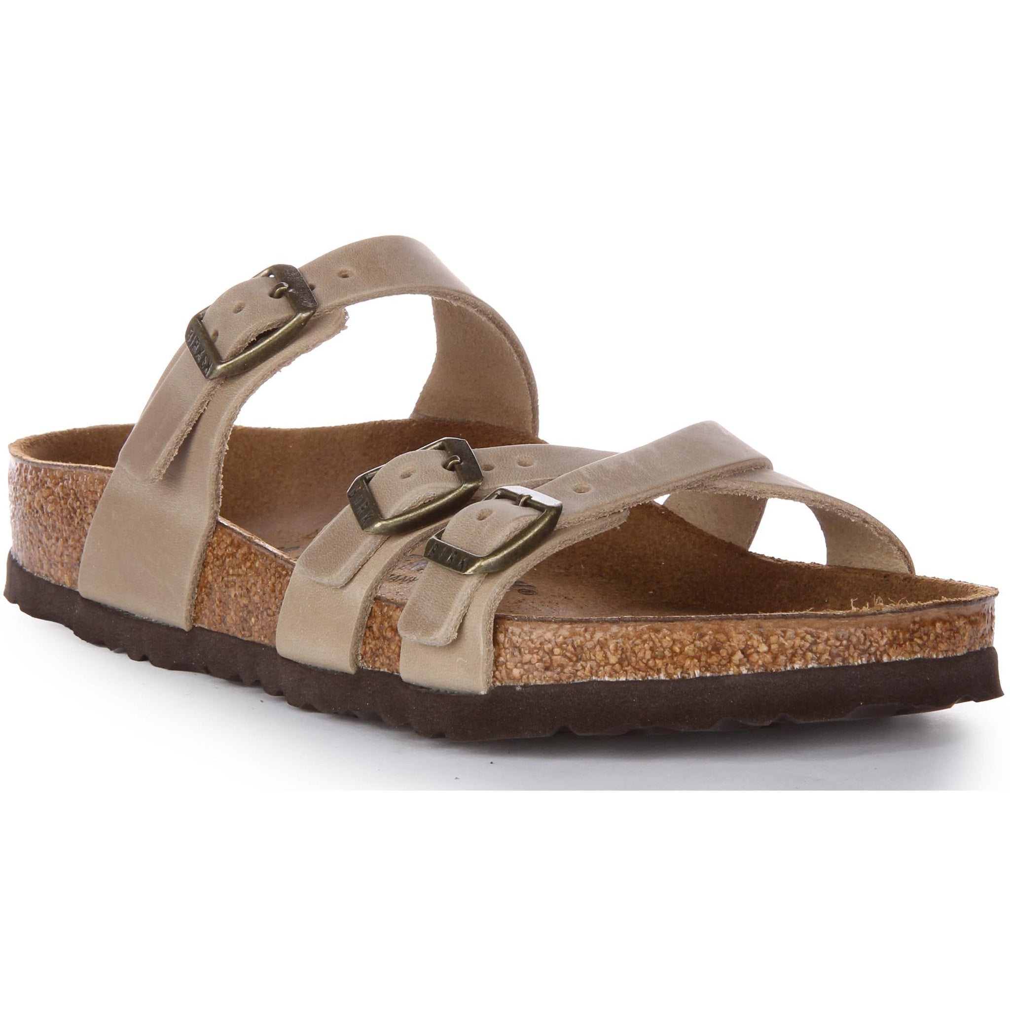 Birkenstock Unisex Franca Oiled Leather Tobacco Brown Sandals 6 W / 4 M US