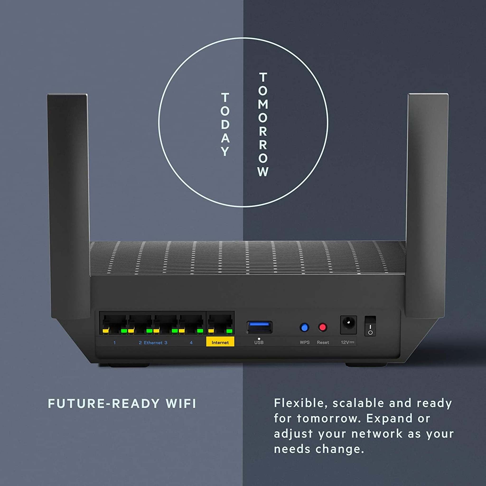 Linksys MR7350 MAX-STREAM AX1800 Wireless Router with Ethernet Cable + Wire Ties Linksys