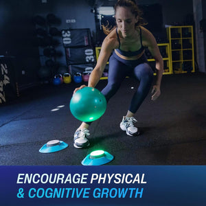 Blazepod Reaction Training Platform Improves Reaction Time And Agility For Athletes, Trainers, Coaches, Physical & Neurological Therapists, Fitness Trainers, Physical Educators 4 Pods