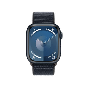 Apple Watch Series 9 GPS 41mm Smartwatch with Midnight Aluminum Case with Midnight Sport Loop. Carbon Neutral