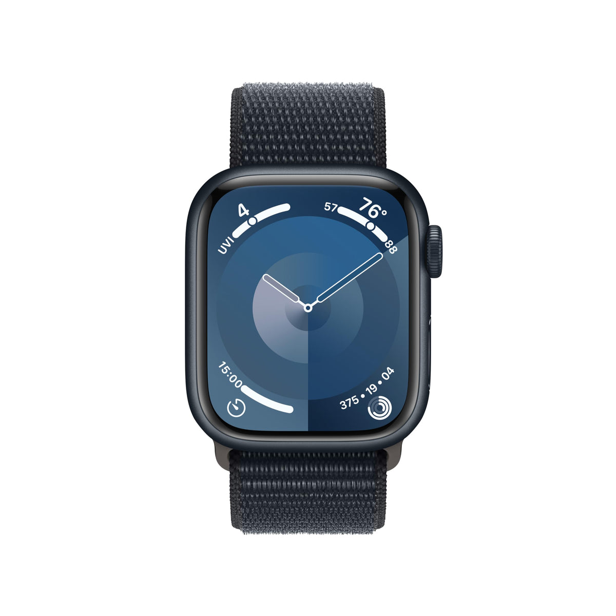 Apple Watch Series 9 GPS 41mm Smartwatch with Midnight Aluminum Case with Midnight Sport Loop. Carbon Neutral - Reconditioned